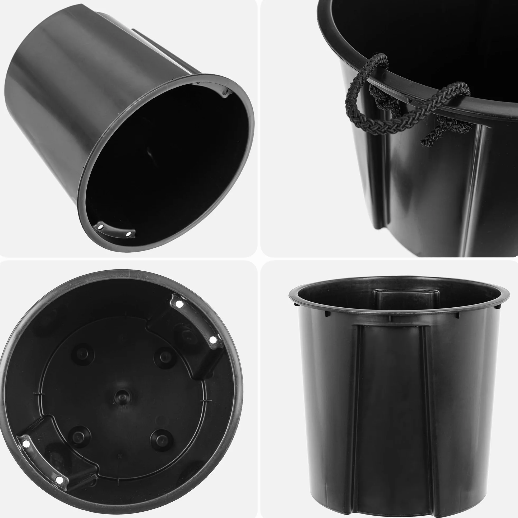 KADAX Wkład 30 cm do doniczki, wkład z tworzywa sztucznego do doniczki, wkład z tworzywa sztucznego do doniczki na rośliny i kwiaty, wkład do doniczki z uchwytami do noszenia, doniczka wewnętrzna (29