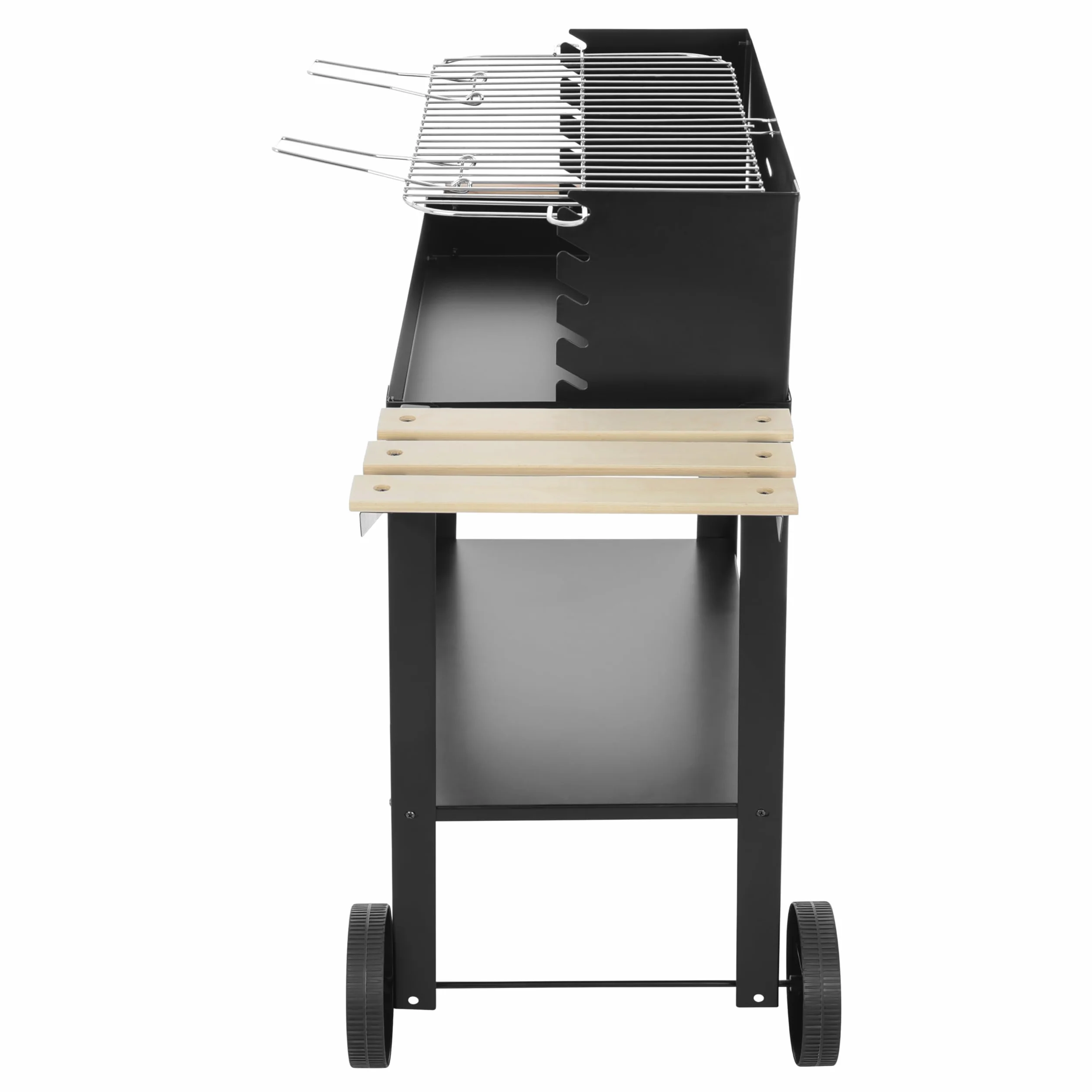 Grill węglowy ogrodowy na kółkach + akcesoria