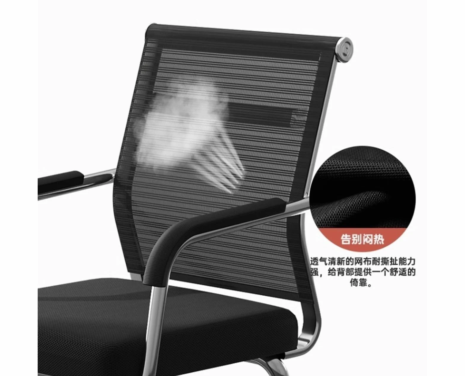 Ergonomiczne, zielone krzesło biurowe, oddychające, siatkowe, z podłokietnikami i chromowaną podstawą, wygodne krzesło komputerowe do użytku domowego i biurowego