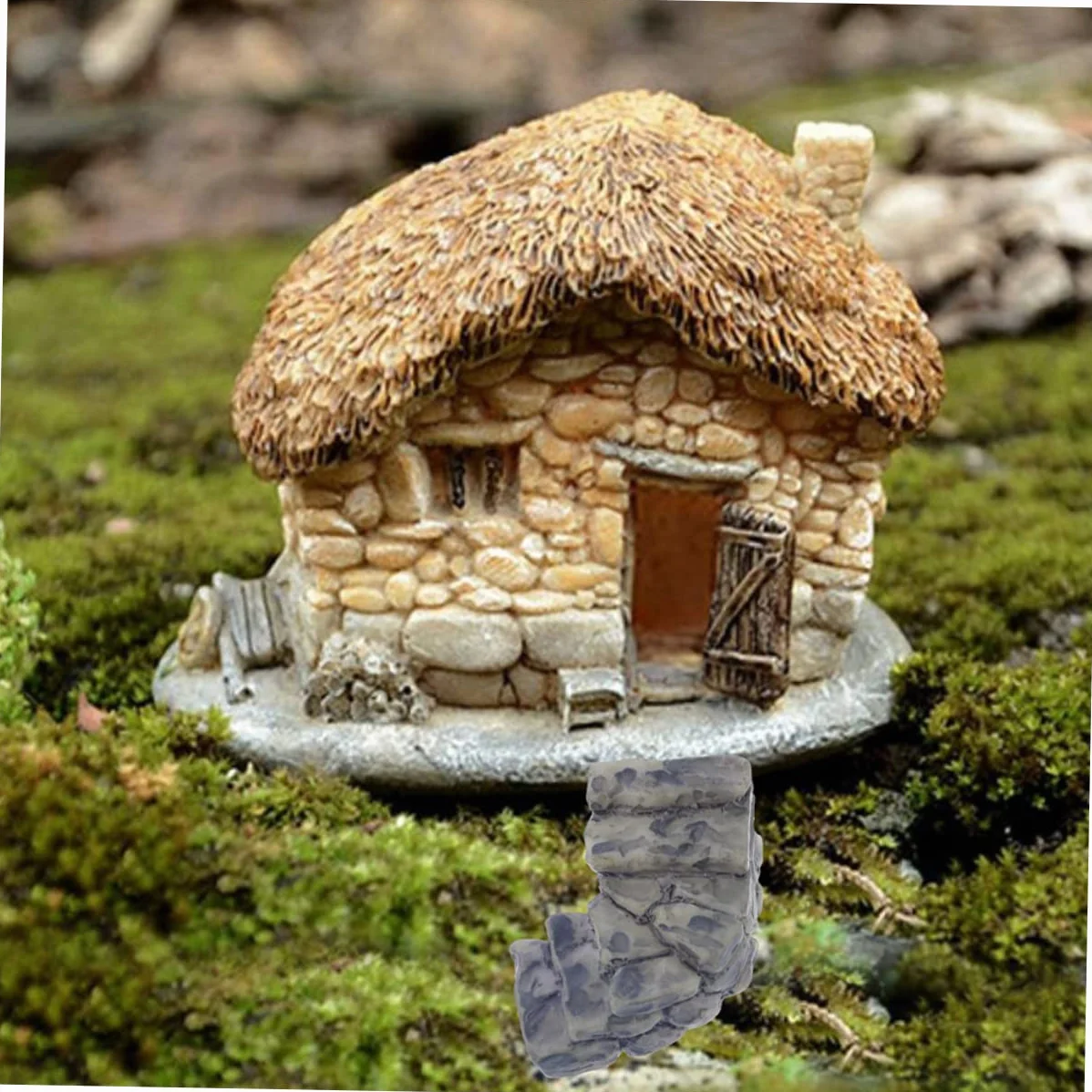 10Kawałki Sztuk Żywicznych Mini Figuryn Dekoracje Do Krajobrazu Ozdoby Ogrodowe Do Mini Ogrodów i Domków Lalek