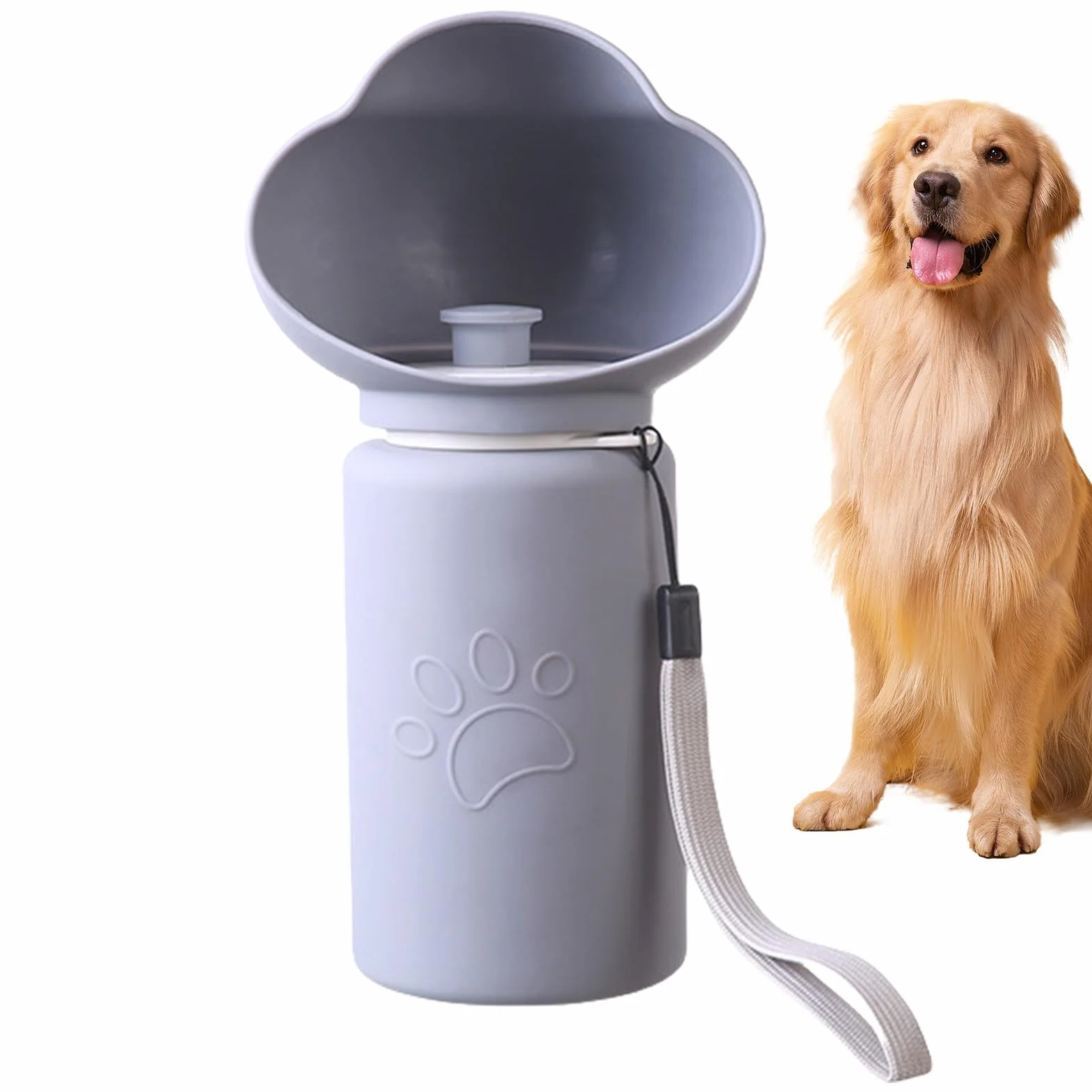 Foldable Leak-Proof Dog Water Bottle for Outdoor Travel Hiking Camping
