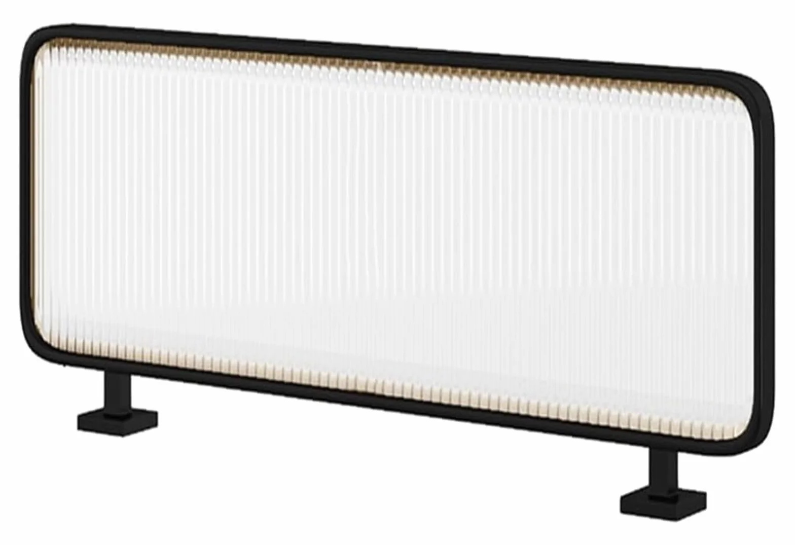 Żelazne przegrody do jadalni, prywatność, panele biurkowe, części komercyjne, półfabrykaty, do domu, biura, restauracji, hotelu (czarne, 40 x 100 cm)