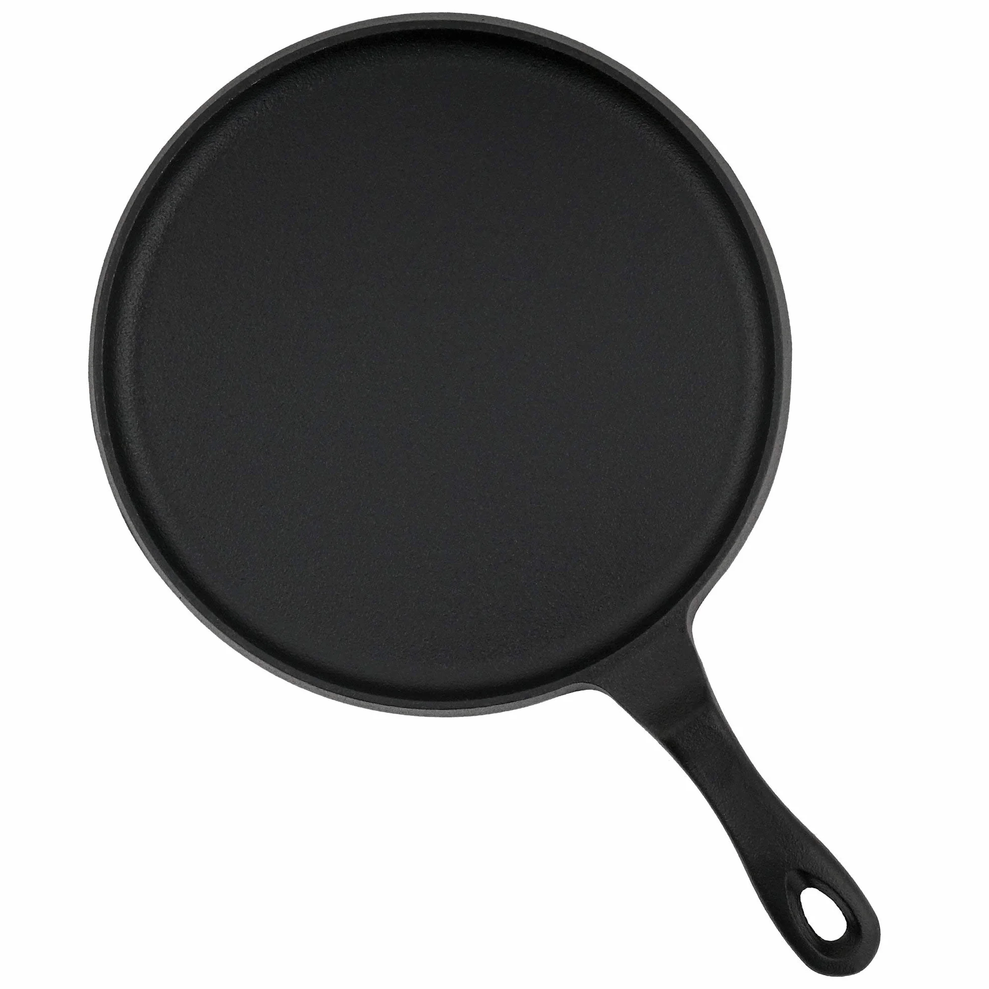 BBQ-Toro Patelnia do naleśników z żeliwa, Ø 26 cm, patelnia do grillowania, czarna, już upieczona i nadaje się do indukcji, naleśniki do naleśników, patelnia grillowa