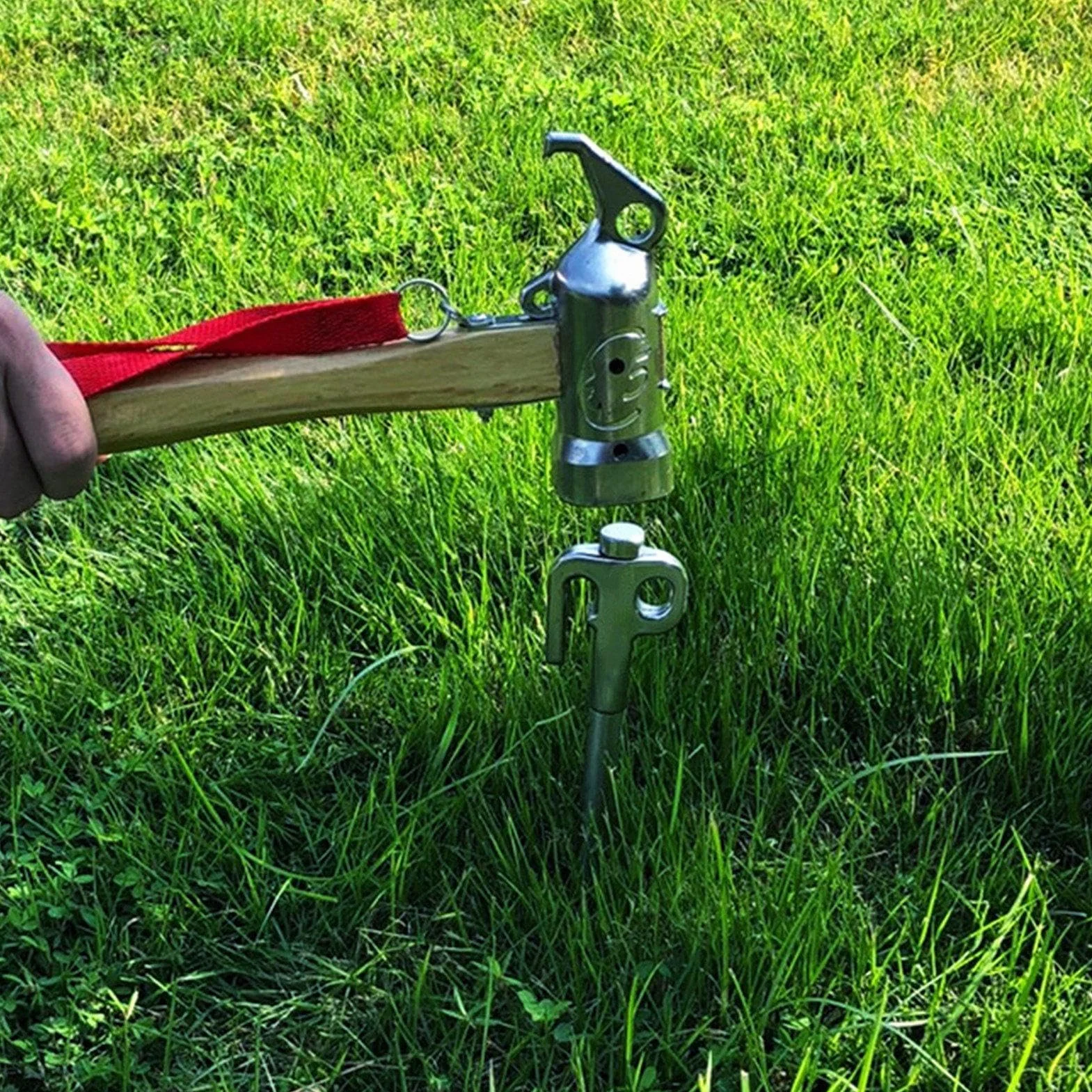 Heavy Duty Dog Tie Out Stake, 17.56x1.97x0.47inches, 360° Swivel Stainless Steel Outdoor