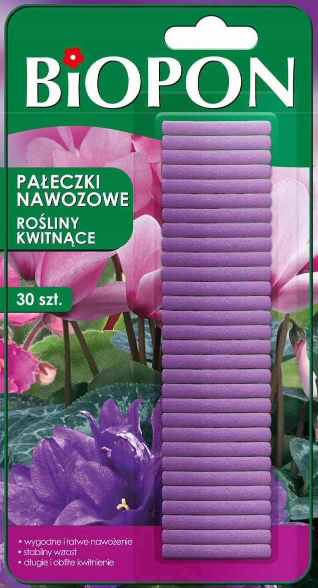 BOPON Pałeczki nawozowe do roślin kwitnących 30 szt.