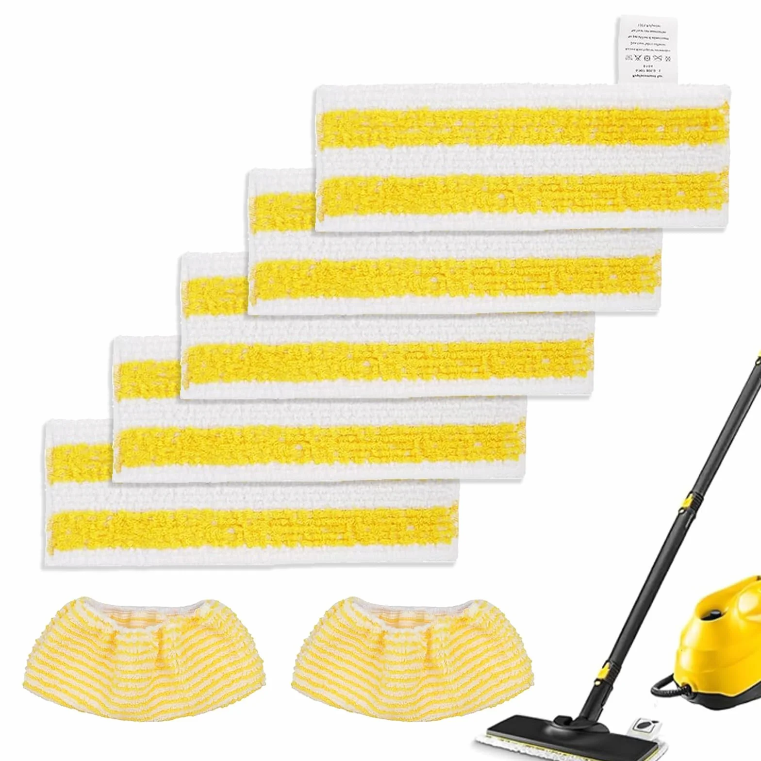 Zestaw 7 ściereczek z mikrofibry kompatybilnych z Karcher Easyfix SC 1, SC 2, SC 3, SC 4, SC 5 środek czyszczący, czapki z mikrofibry do czyszczenia parą