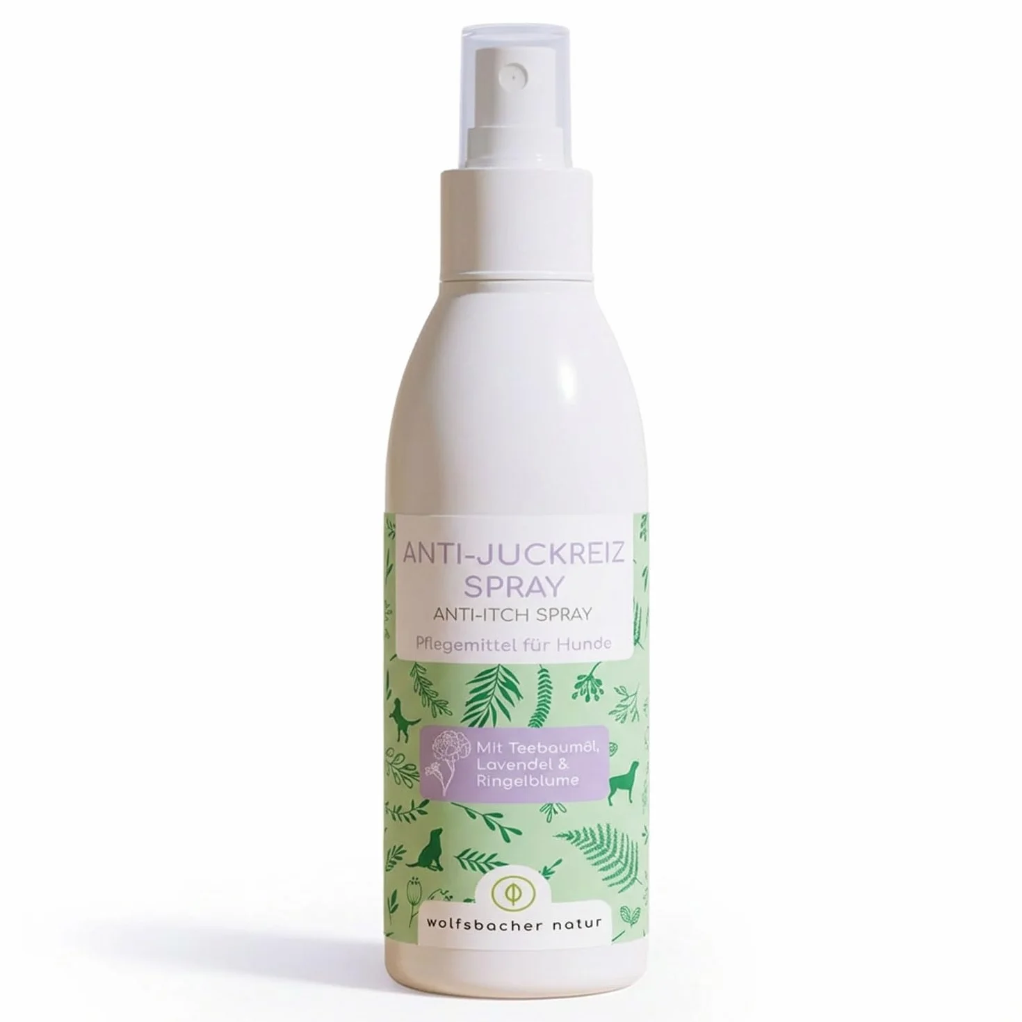 Naturalny Spray Przeciwświądowy dla Psów 200ml z Olejkiem z Drzewa Herbacianego i Lawendy – Ulga przy Swędzeniu, Roztoczach, Suchej Skórze
