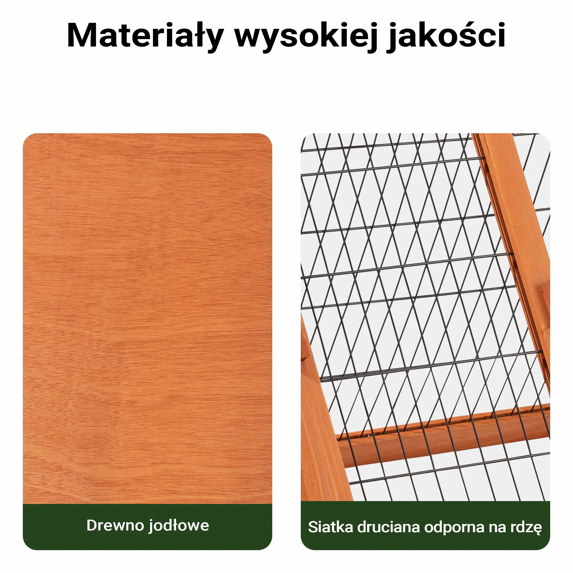 Domek dla królików otwarta obudowa drewno świerkowe stodoła