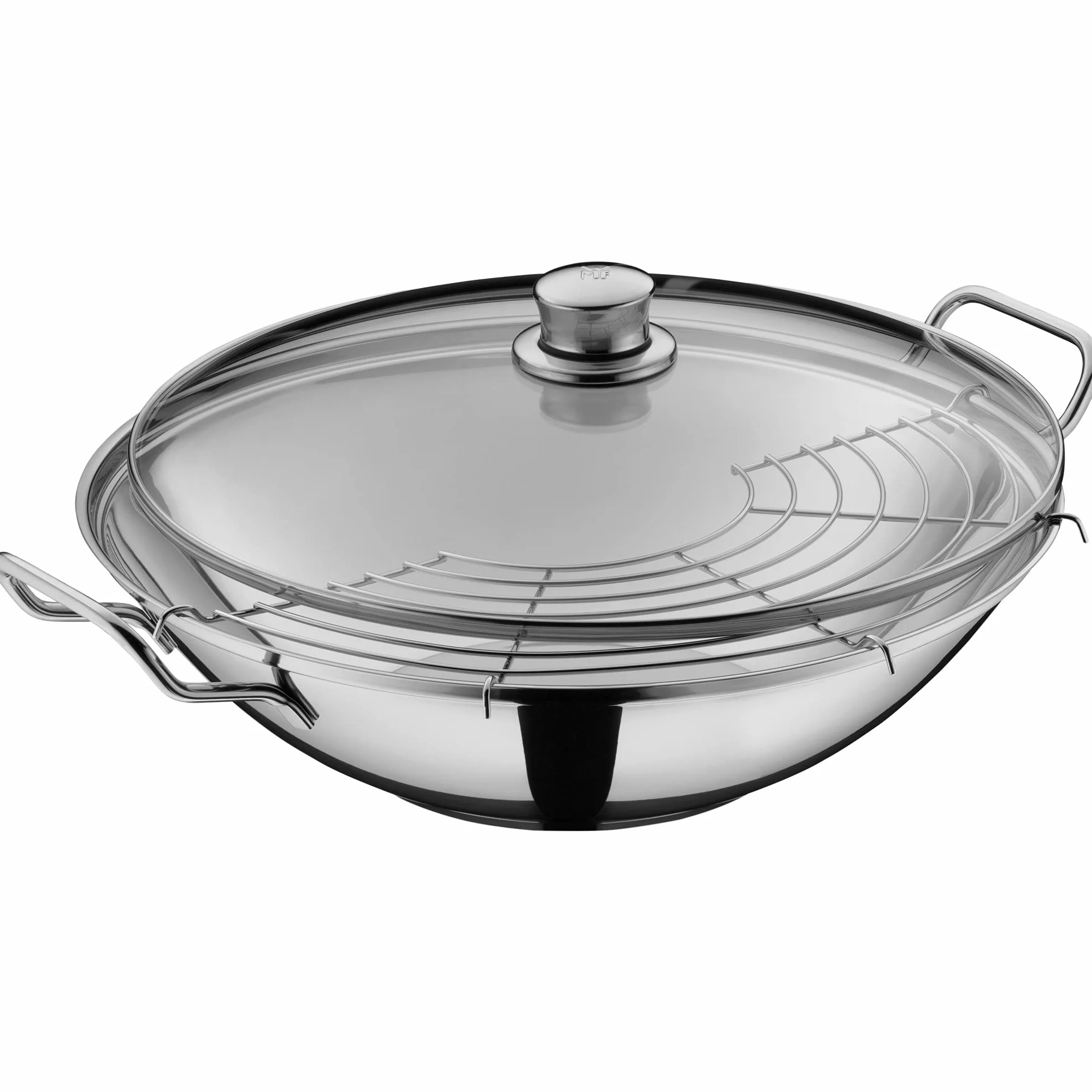 Wmf Party Wok, Stal Nierdzewna, Srebrny, 36 cm