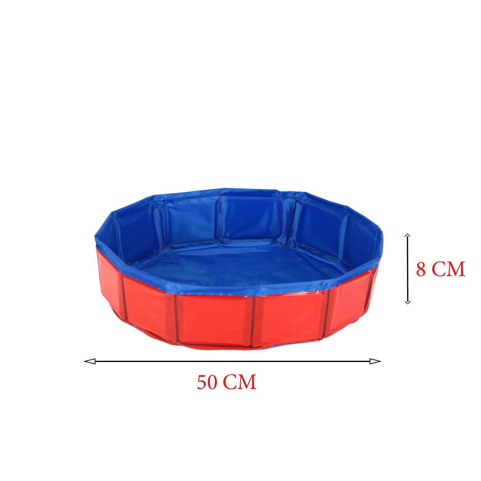 Składany basen dla psów Ø 50 cm wysokość 8 cm
