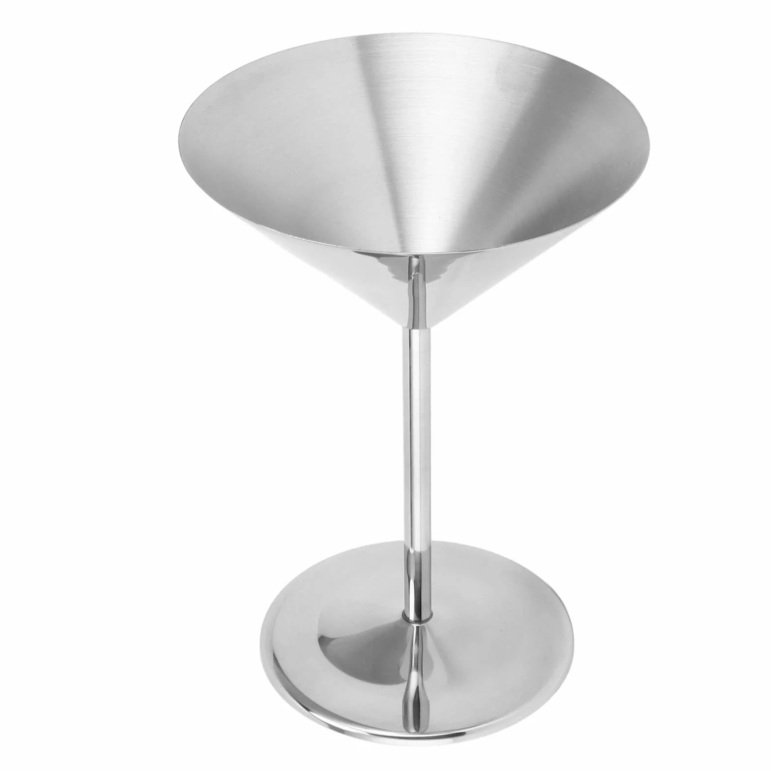 Kieliszki do Martini, Stal Nierdzewna Szklane Martini Metalowe Kieliszki Koktajlowe Nietłukący Kielich do Home Baru, Srebrny