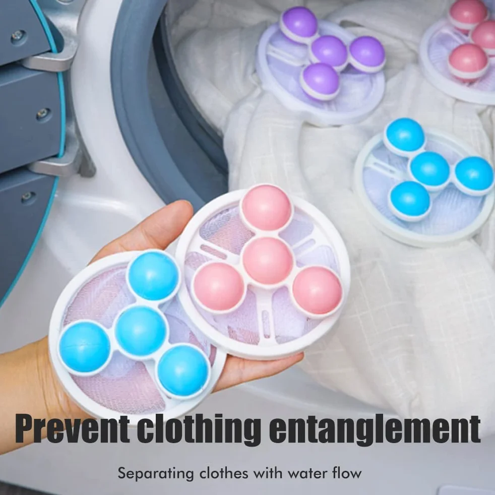 SHARRA Worek filtrujący do usuwania sierści zwierząt do pralki, wielokrotnego użytku, pływający worek na kłaczki, worek do prania, Laundry Ball Pouches do prania sierści psa i wszystkich zwierząt