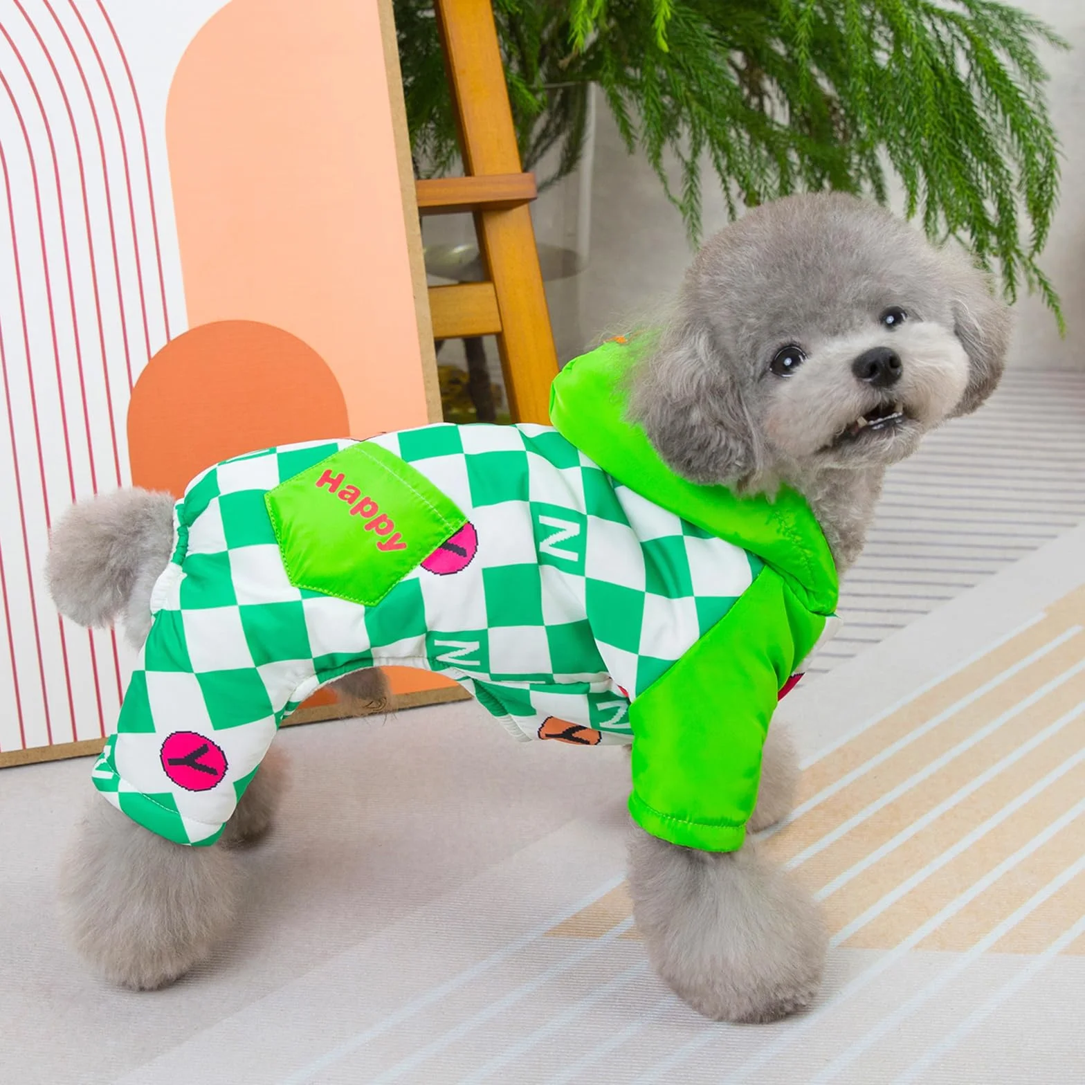 Płaszcz zimowy dla psa polarowy sweter 3-8 kg
