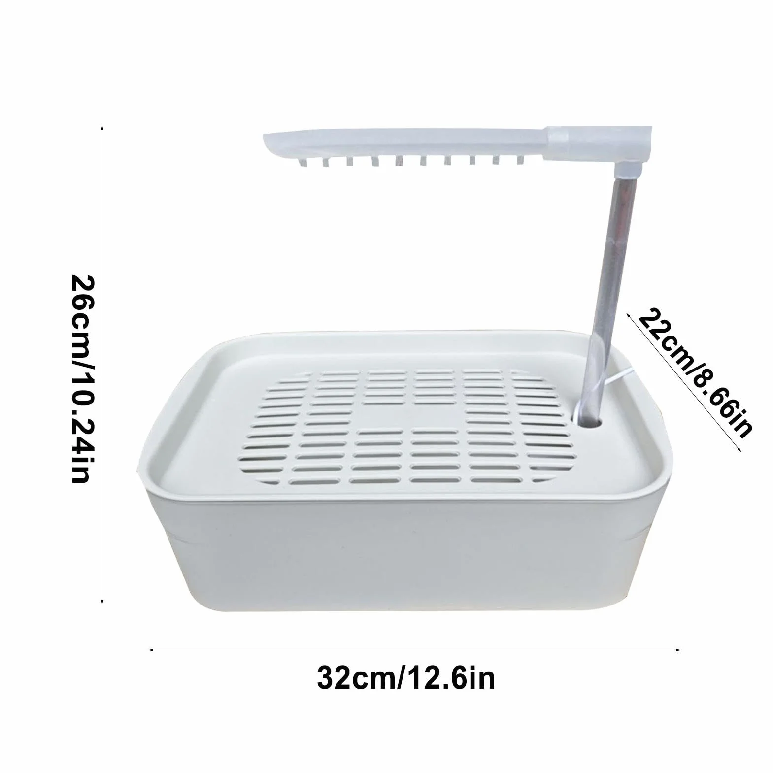 Parrot Bathtub, automatyczny shower dla zwierząt domowych, zasilana rurką do kąpieli z wejściem USB, klatka do kąpieli dla małych do średnich ras, łatwe i zabawne rozwiązanie do kąpieli, 12,99 x 8,66