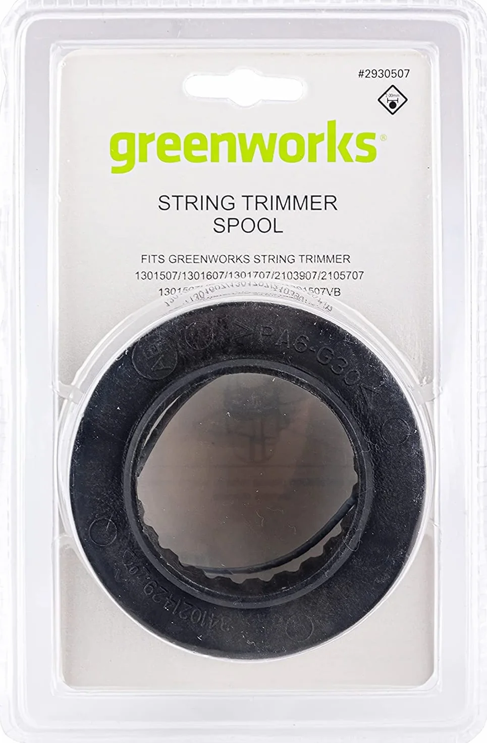 Greenworks 2930507 Szpula z Podwójną Żyłką, Czarny