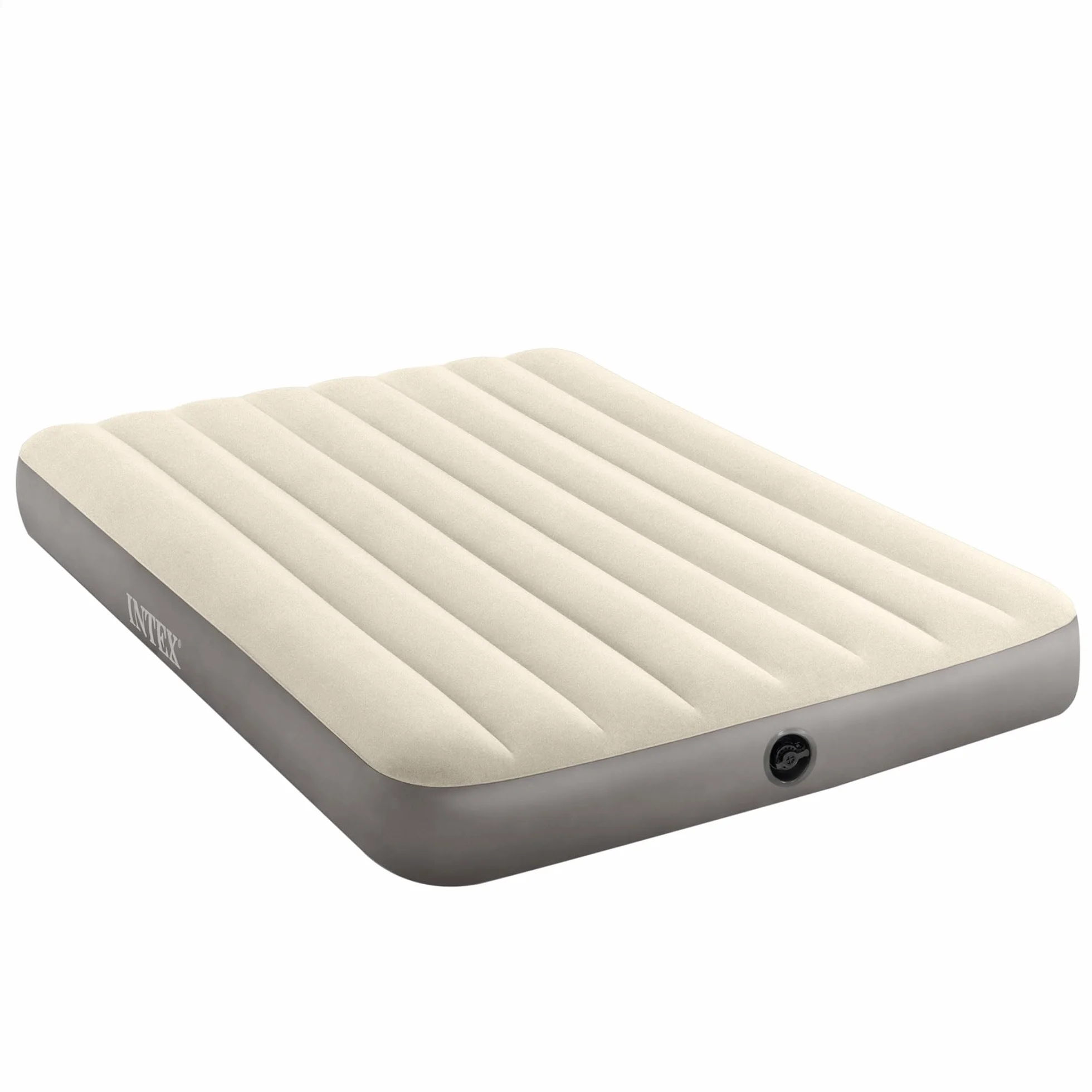 Intex Dura-Beam Materac Nadmuchiwany, Winyl, Szary, 191 x 137 x 25 cm