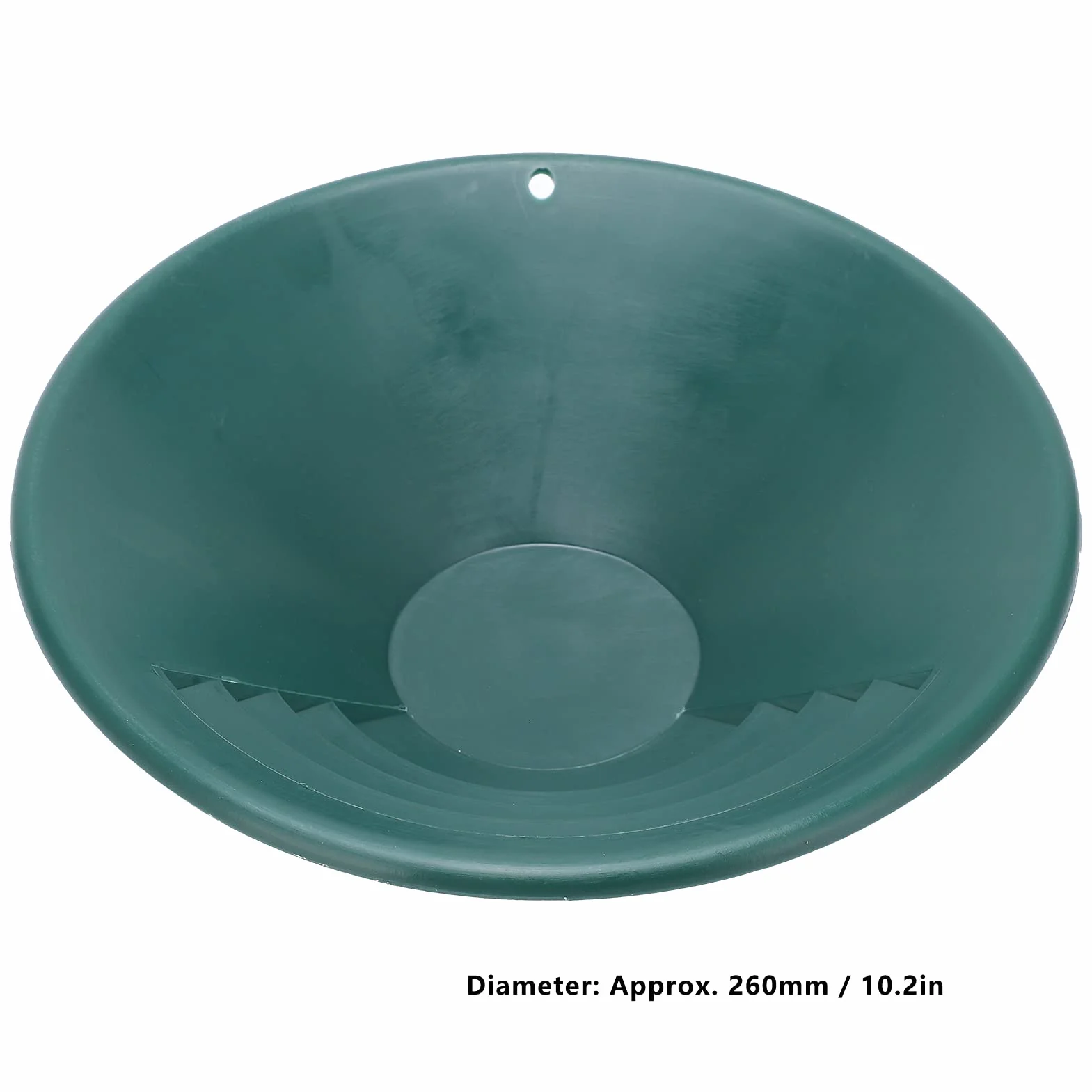 Gold Pan, Gold Panning Pan 90° niski rowek Gold Classifier 260 mm do stref górskich dla rzek strumieni
