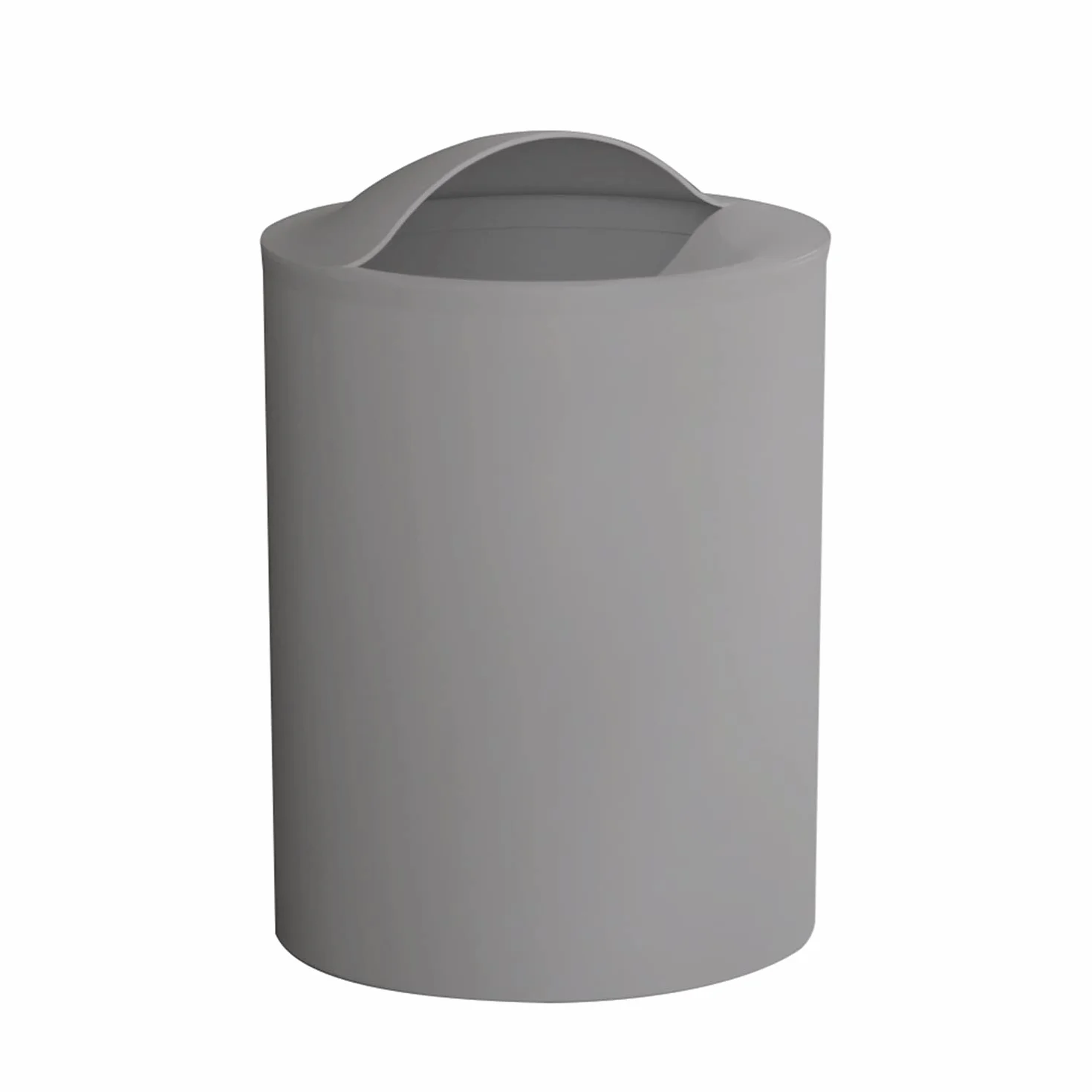 GEDY G-Eye Szary wyrzutnik papieru, wymiary i waga 26,5 x 19 x 19 cm i 0,25 kg, wykonany z żywic termoplastycznych, kosz na śmieci łazienkowy projekt R & D, 100% wyprodukowano we Włoszech, 2 lata