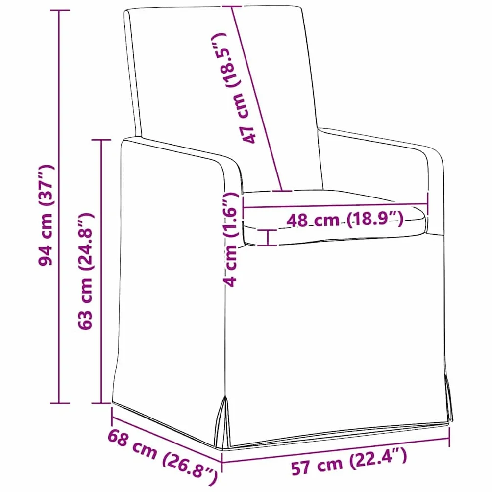 vidaXL Krzesła do jadalni, 2 szt., niebieskie, 57 x 67 x 95 cm, nowoczesne krzesło do jadalni, ergonomiczne z kółkami, eleganckie wzornictwo do kuchni, przytulne i wszechstronne