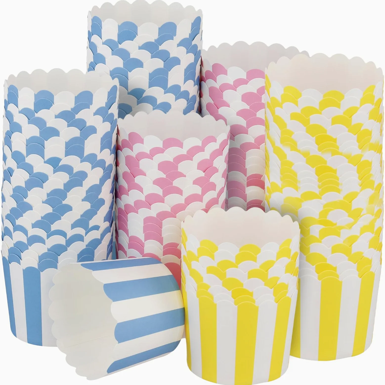 300 sztuk 7 x 7 x 5 cm foremki do muffinek, babeczek, tekturowe, foremki do pieczenia na urodziny, wesela, imprezy i uroczysto?ci