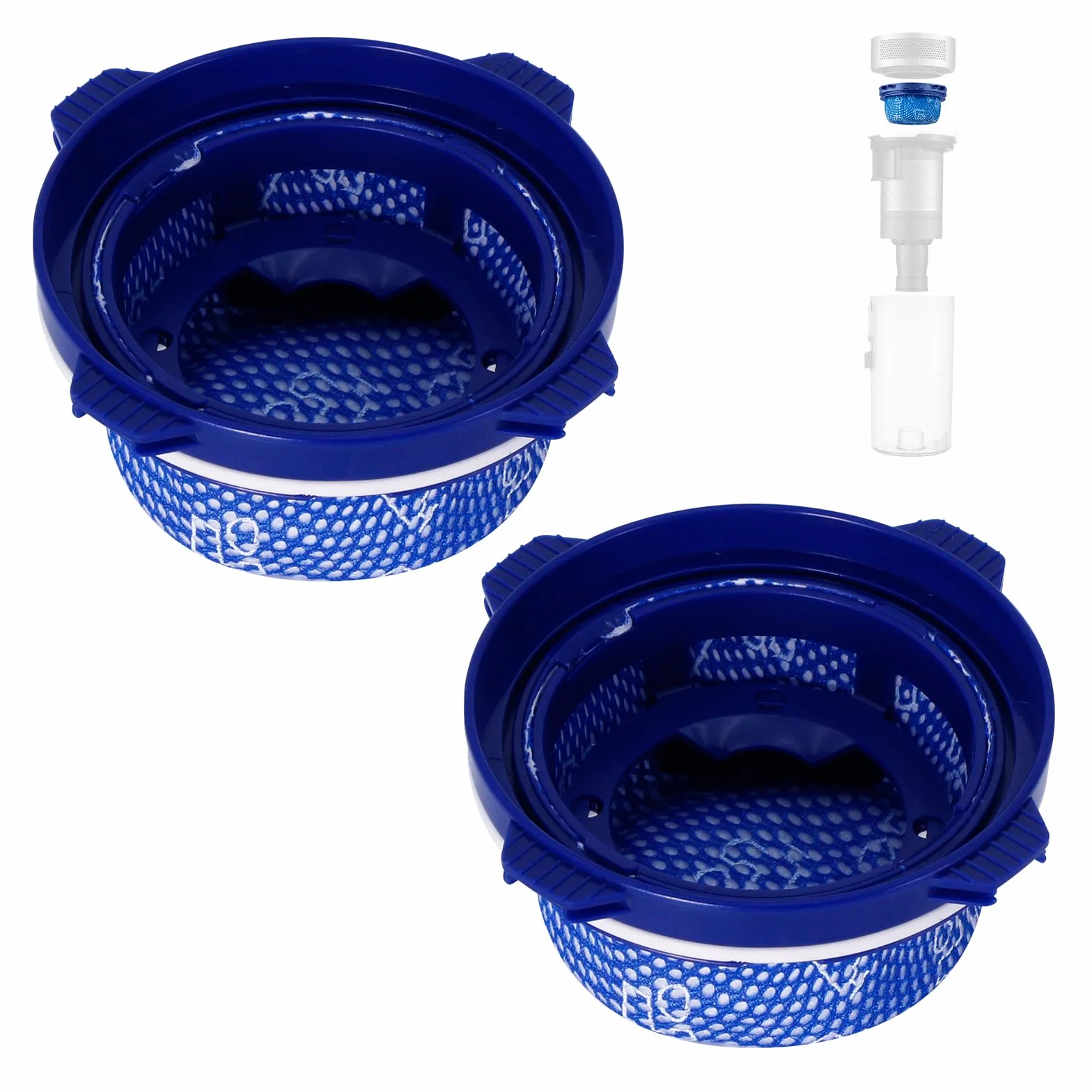 Filtr HEPA akcesoria do Samsung Jet 75/70/75+/60/VS9000RL mikro ręczny bezprzewodowy odkurzacz, element zastępczy, części zamienne (2 sztuki)