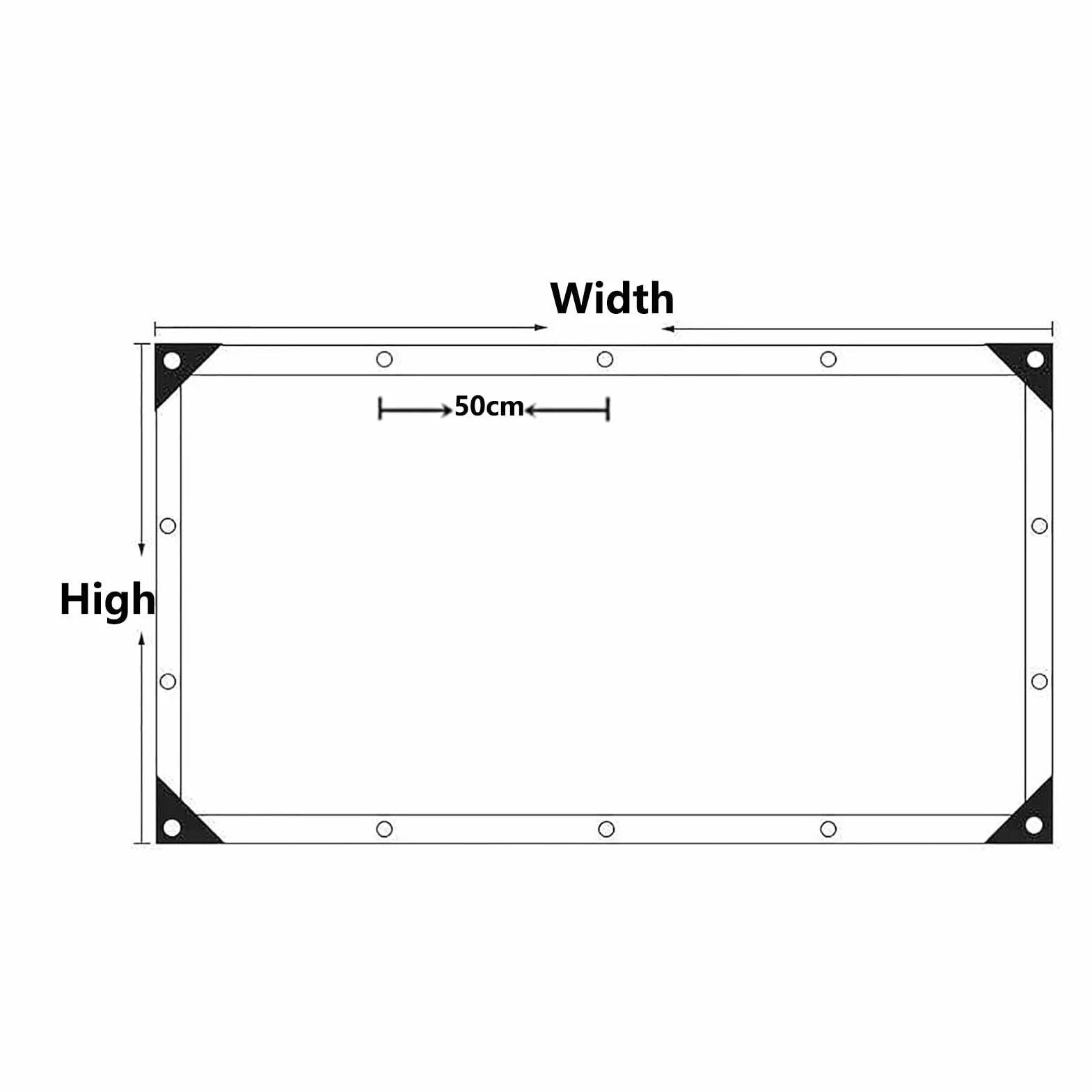 Pergola Przezroczyste Panele Boczne Z Plandeki Zasłona Zewnętrzna Wodoodporna Przezroczysta Plandeka, z Przelotkami, z Możliwością POCHY (Color : Clear, Size : 2x2m)
