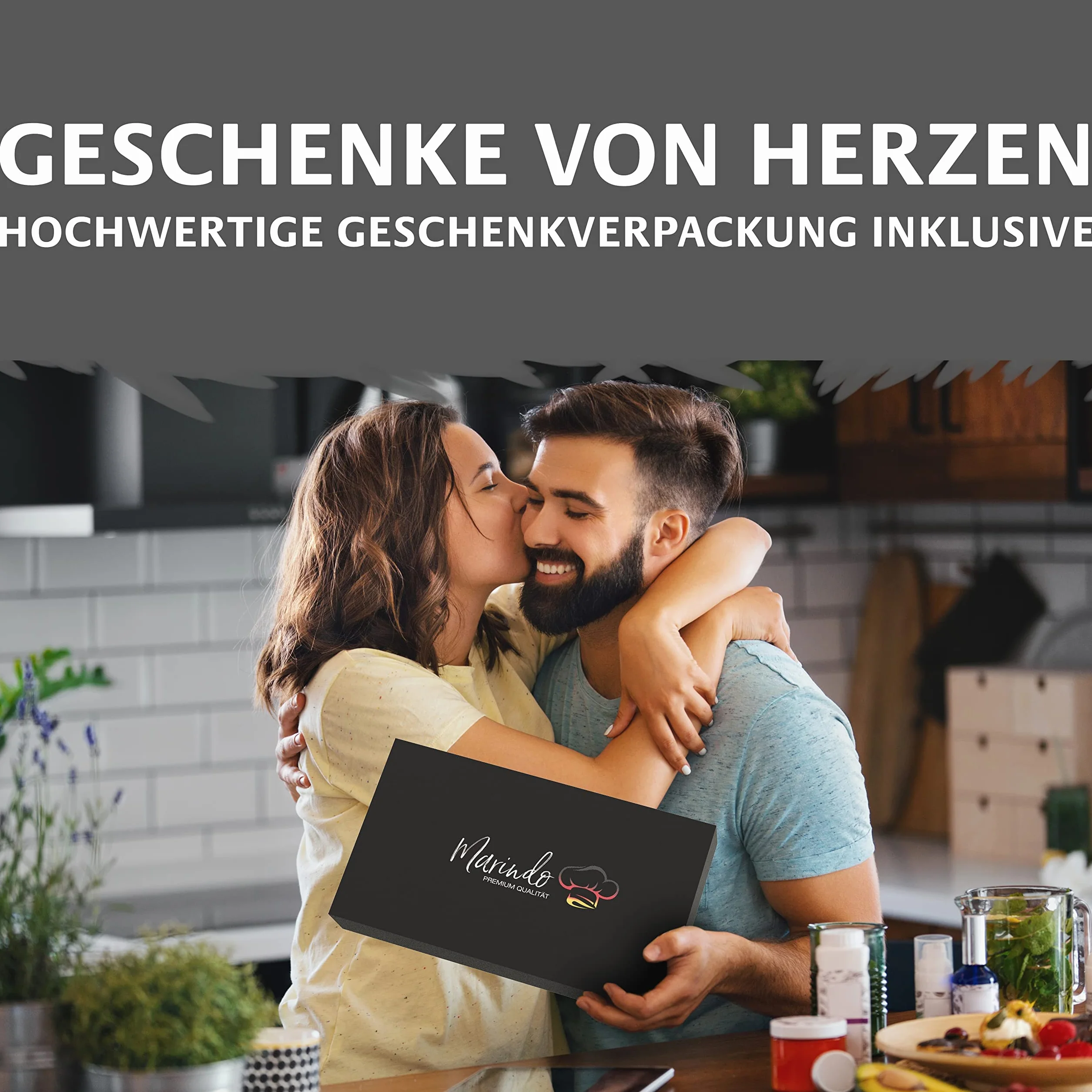 Marindo Chef BBQ grill solny XL (zestaw 2 szt.) 20 x 20 x 4 cm razem | kamień solny do grillowania | bardzo gruby kamień solny: 20 x 10 x 4 cm | zestaw 2 szt. | w zestawie instrukcja obsługi (może nie
