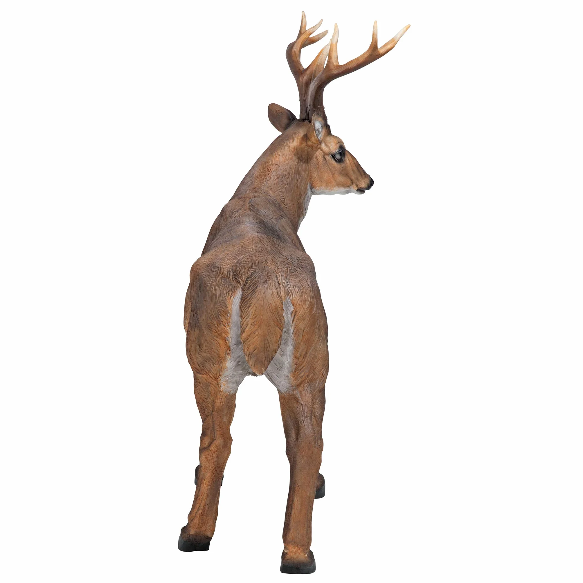 Design Toscano JQ7105 Big Rack Buck Deer Garden Decoy Animal Statue, 71 cm, żywica poliestrowa, pełny kolor