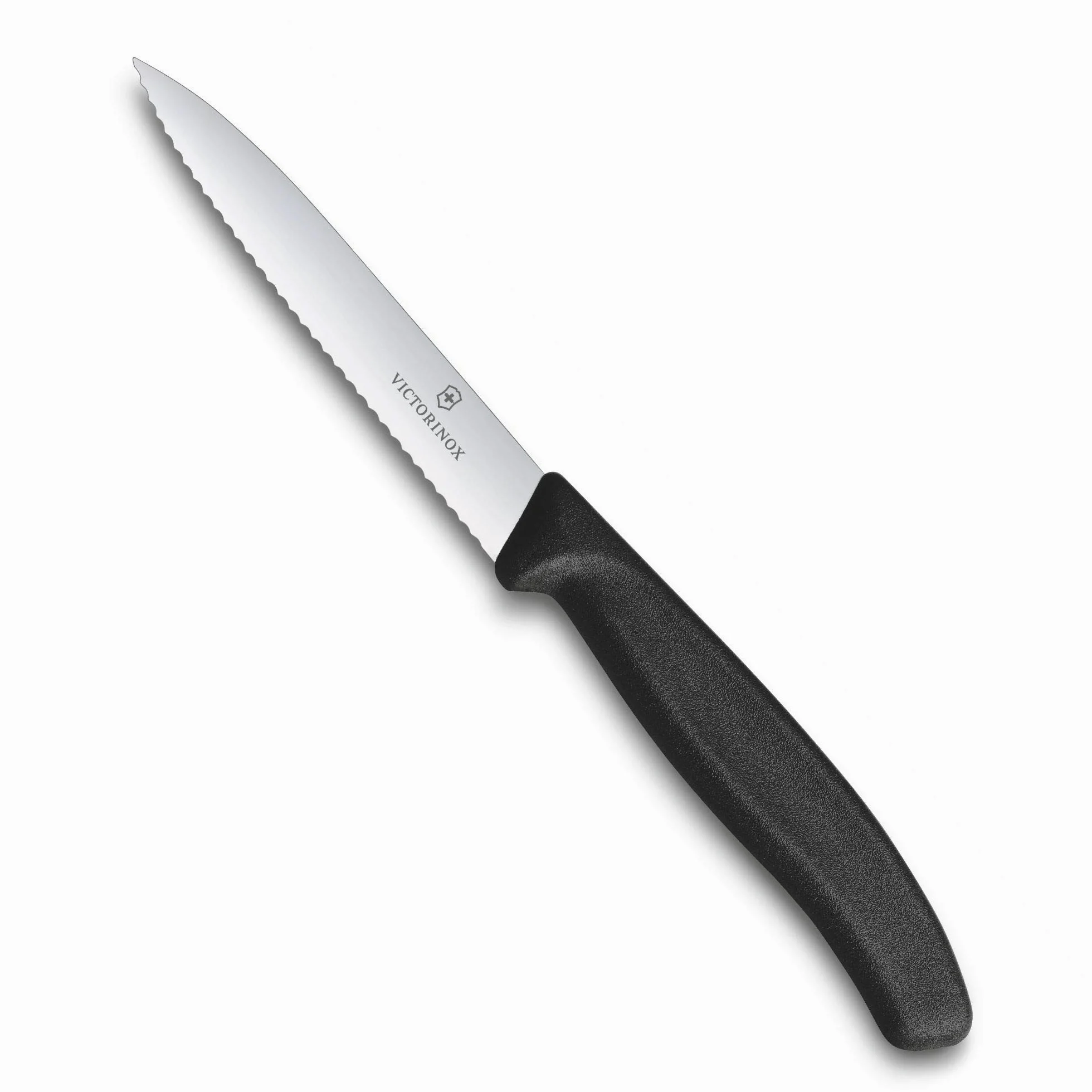 Nóż do warzyw, FIBROX BLACK SAW, 10 cm