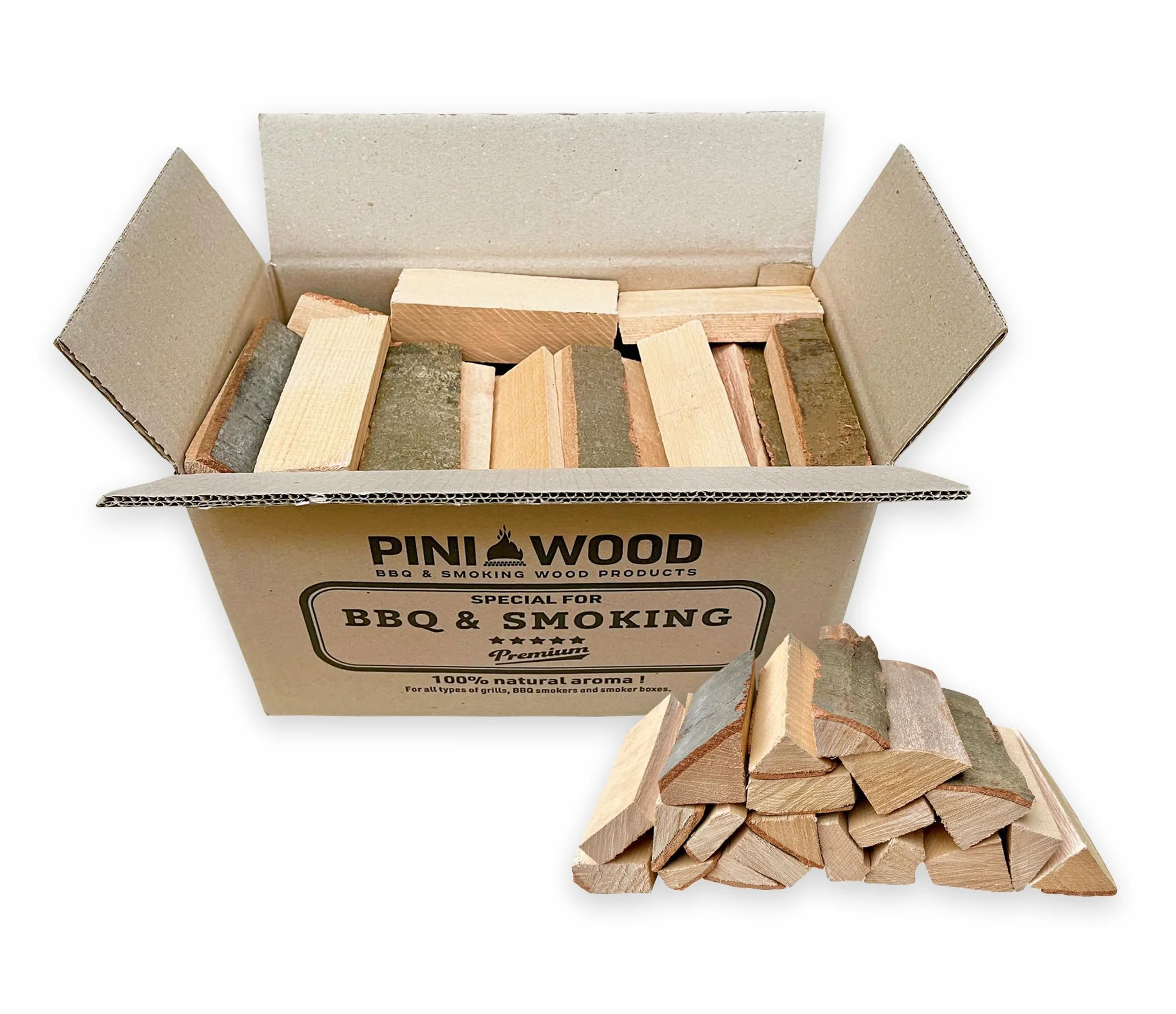 PINI Mini drewno opałowe z suszonego buka, 15 cm, przenośny piec do pizzy 10 kg