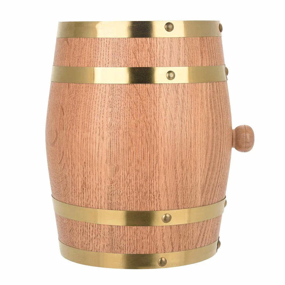 Dozownik beczek na wino w stylu vintage, z drewna dębowego, pojemność 3 l, nadaje się do whisky, bourbona, tequili