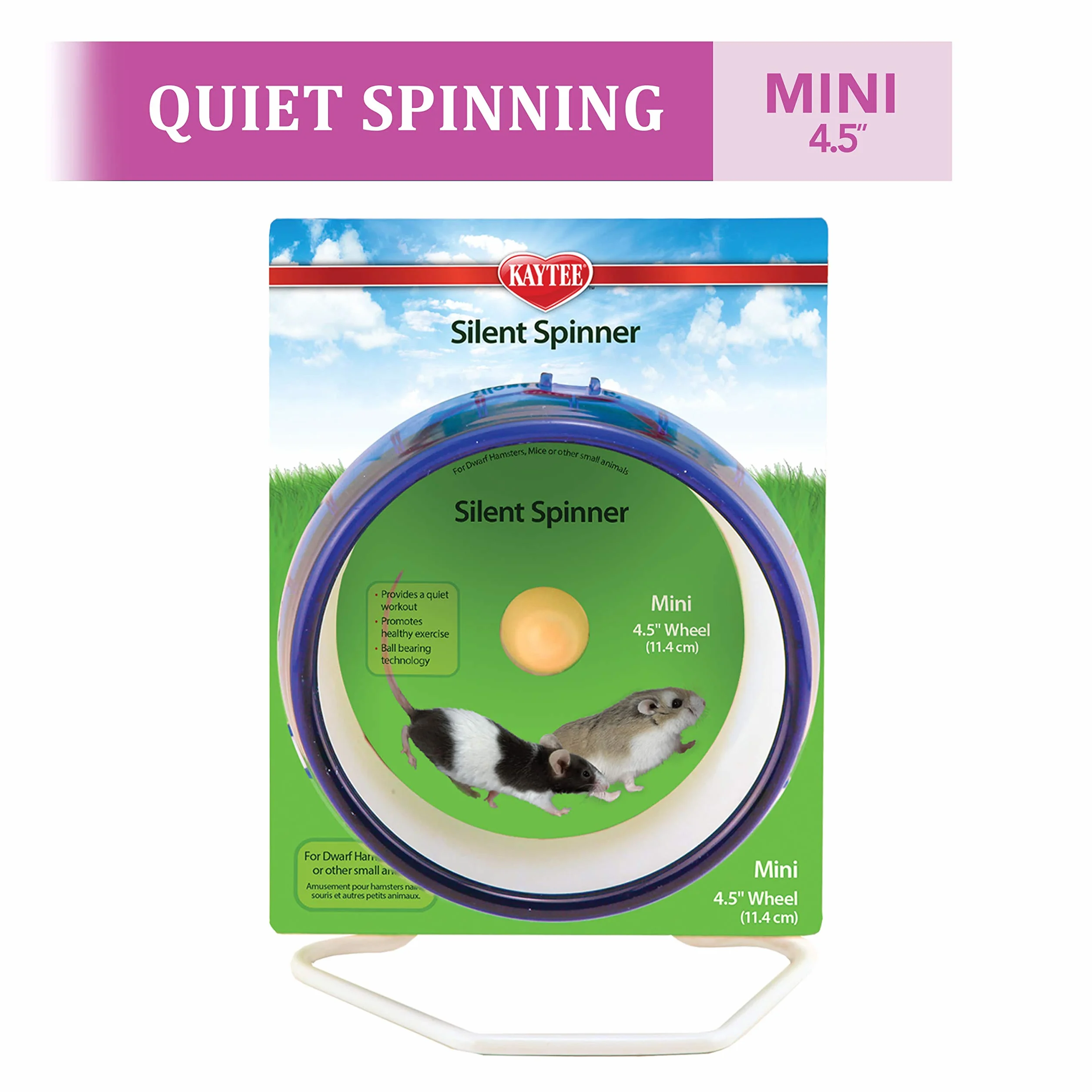 Kaytee Spinner mini kółko do ćwiczeń 10 cm dla chomików karłowatych myszy