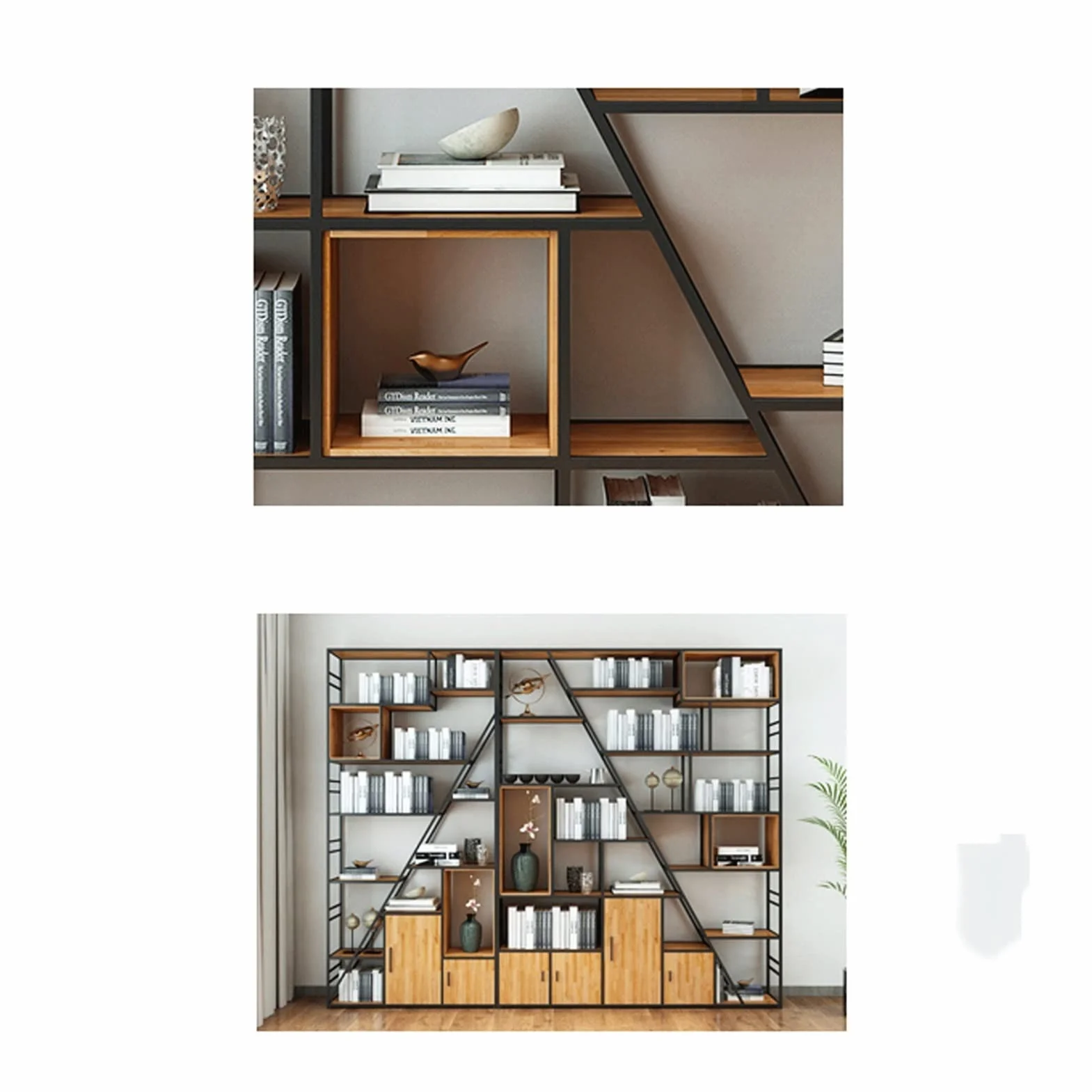 Regał regałowy Półka półki z książkami kutej regał regał Kreść Kreatywne Minimalist Minimalist Study Study Office Pięta Stojące półki na książki (Color : 120cm)