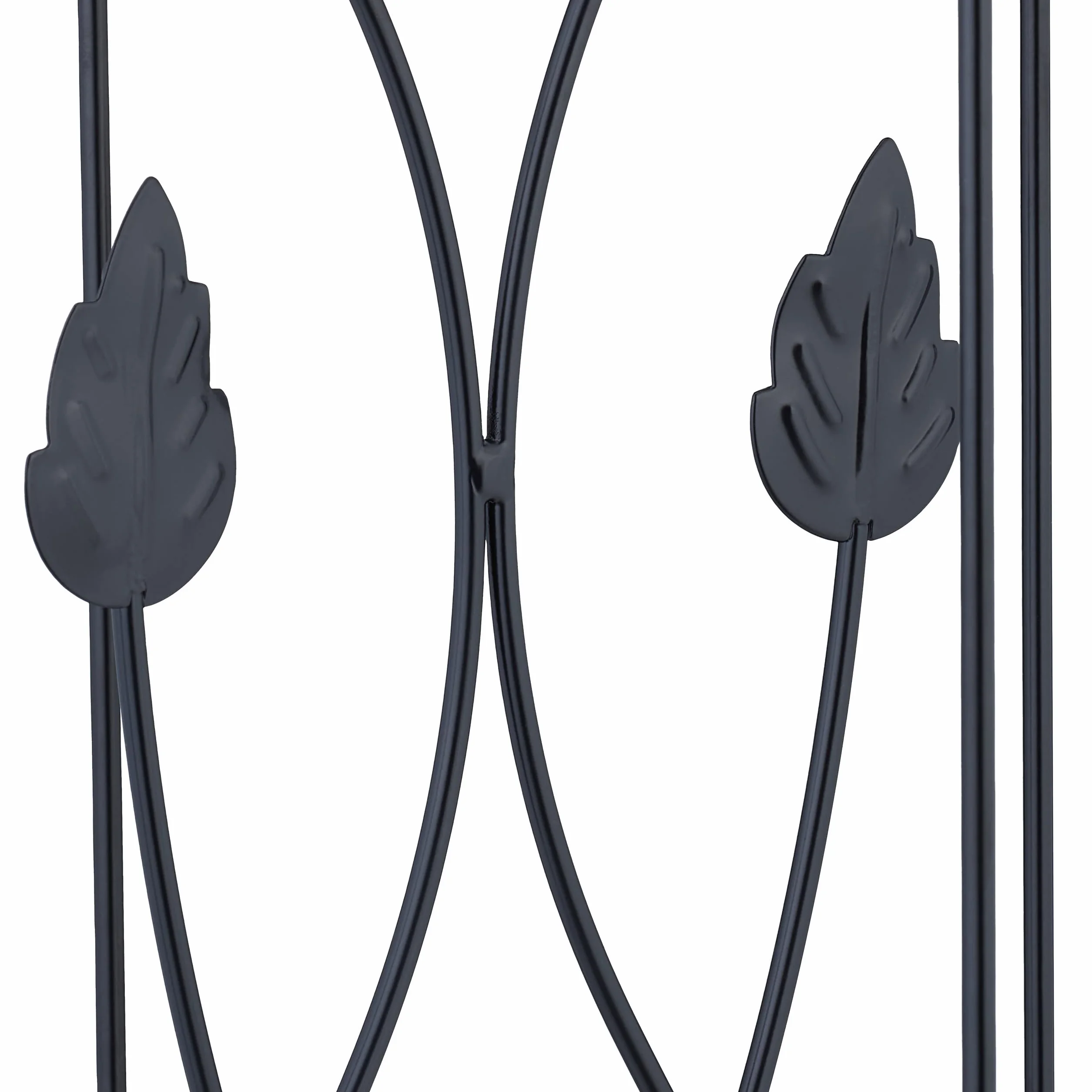 Relaxdays Pergola do roślin pnących Obelisk, zestaw 2 szt., wys. x śr.: 103 x 20 cm, kolumna pnąca, metal, wolnostojąca, wieża różana, czarna