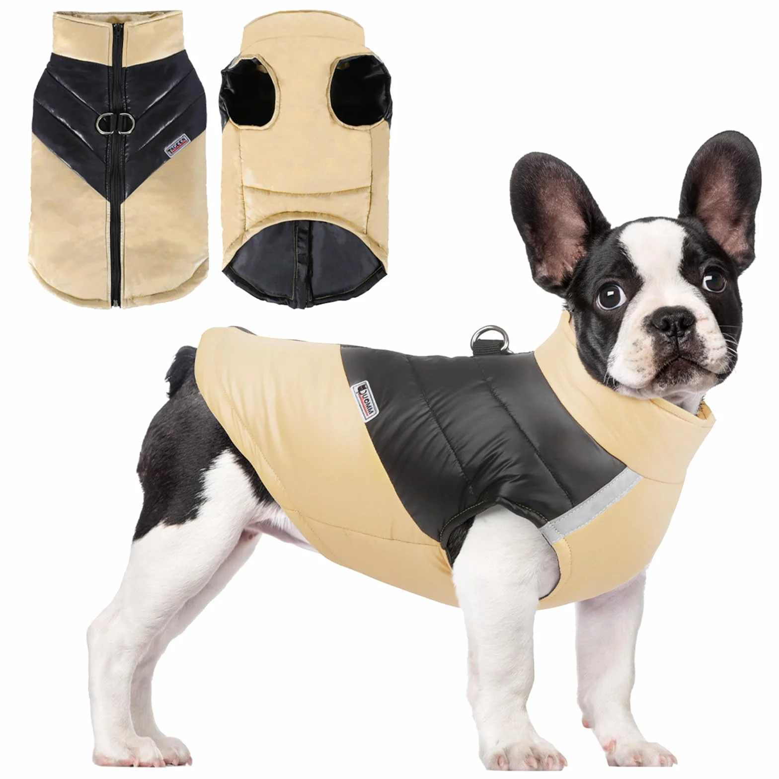 Płaszcz zimowy dla psa przeciwdeszczowy wiatroszczelny ciepły kurtka dla małych średnich psów