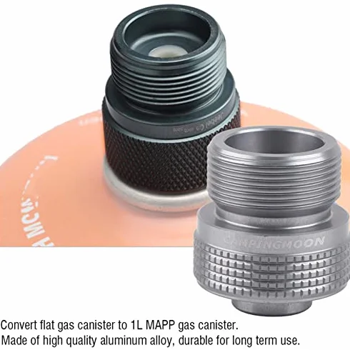Adapter zbiornika gazowego, adapter do kuchenki gazowej, sprzęt zewnętrzny, butla gazowa, złącze do kuchenki kempingowej, gotowanie, piknik, grill, kanister gazowy, adapter konwertora
