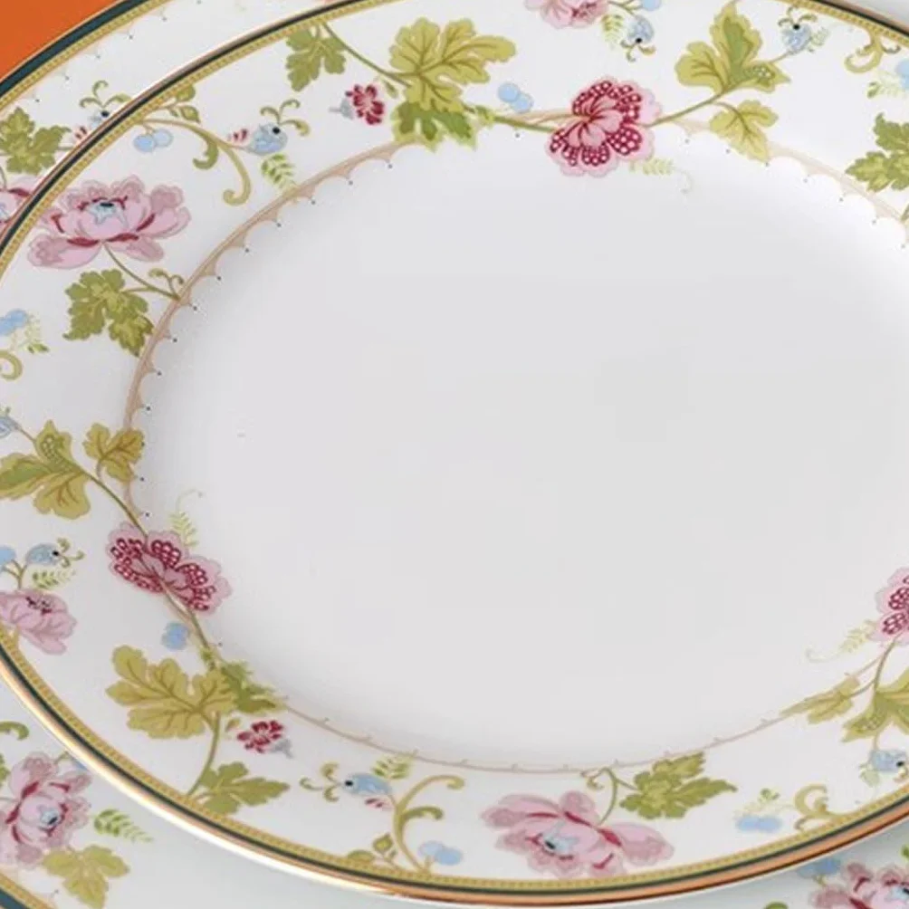 Wykwintny wysokiej klasy ceramiczny talerz obiadowy – elegancka zastawa stołowa na owoce i przekąski wysokiej jakości domowe talerze do jadalni stylowa zastawa stołowa na specjalne okazje