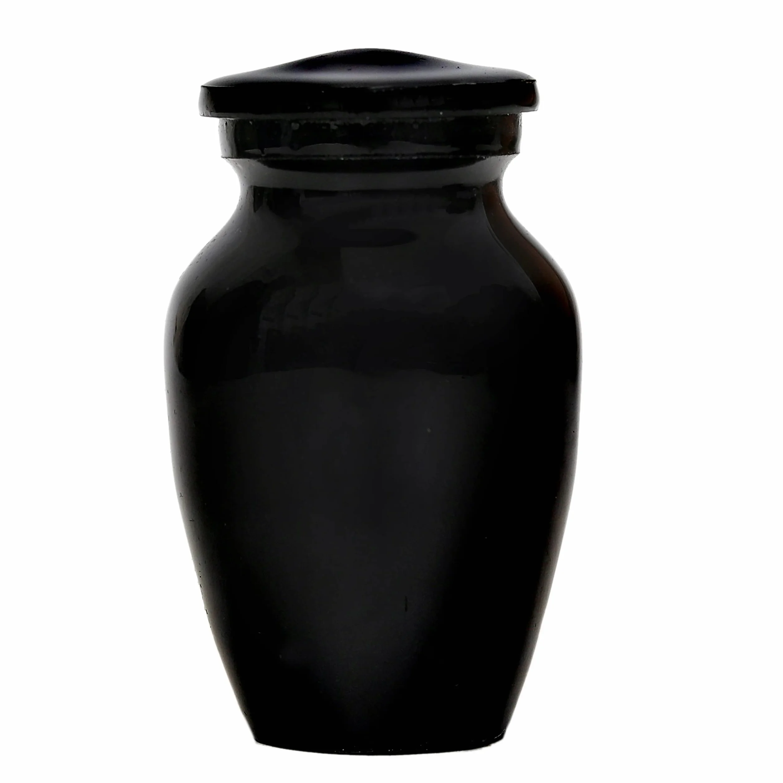 Urna pamiątkowa czarna z motywem motyla mini 8 cm