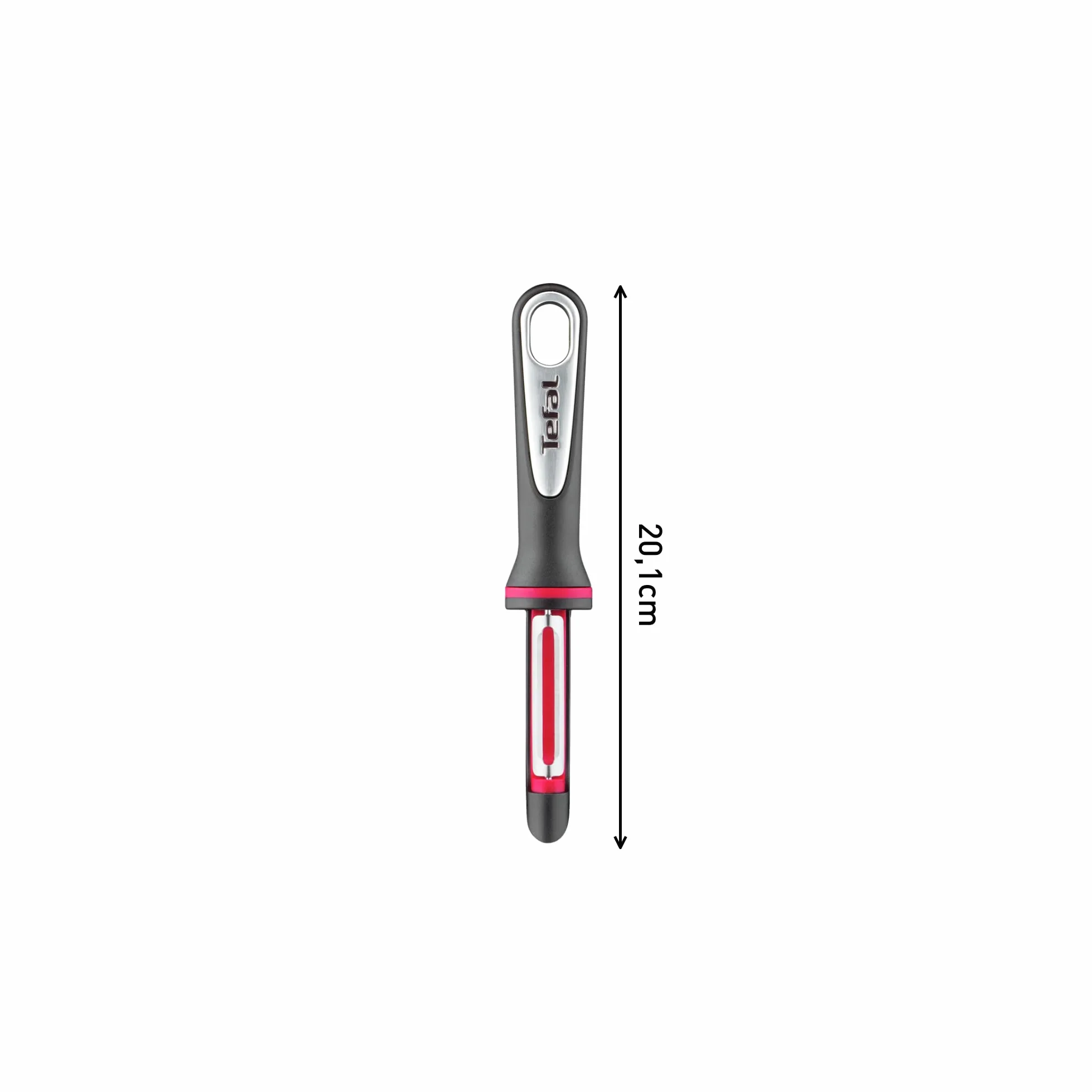 TEFAL Ingenio K2071014, Obieraczka do warzyw Ingenio, Zaokrąglone, podwójne ostrze, Wysoka odporność na rdzę i korozję, Możliwość mycia w zmywarce
