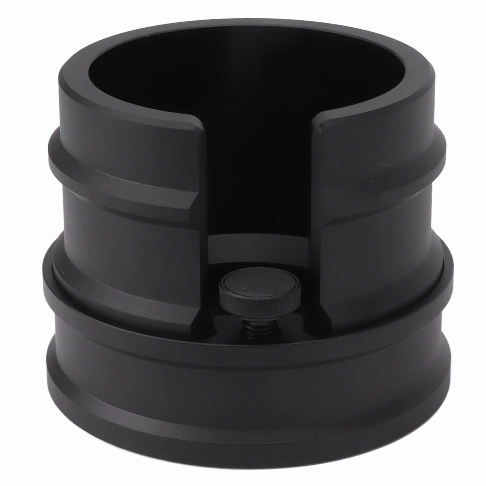 Uchwyt na kolbę do kawy Stojak na ubijak do espresso Podwójna głowica ze stopu aluminium Stabilna podstawa Precyzyjna kontrola ciśnienia do ekspresów do kawy 51 mm 53 mm 58 mm (Czarny)