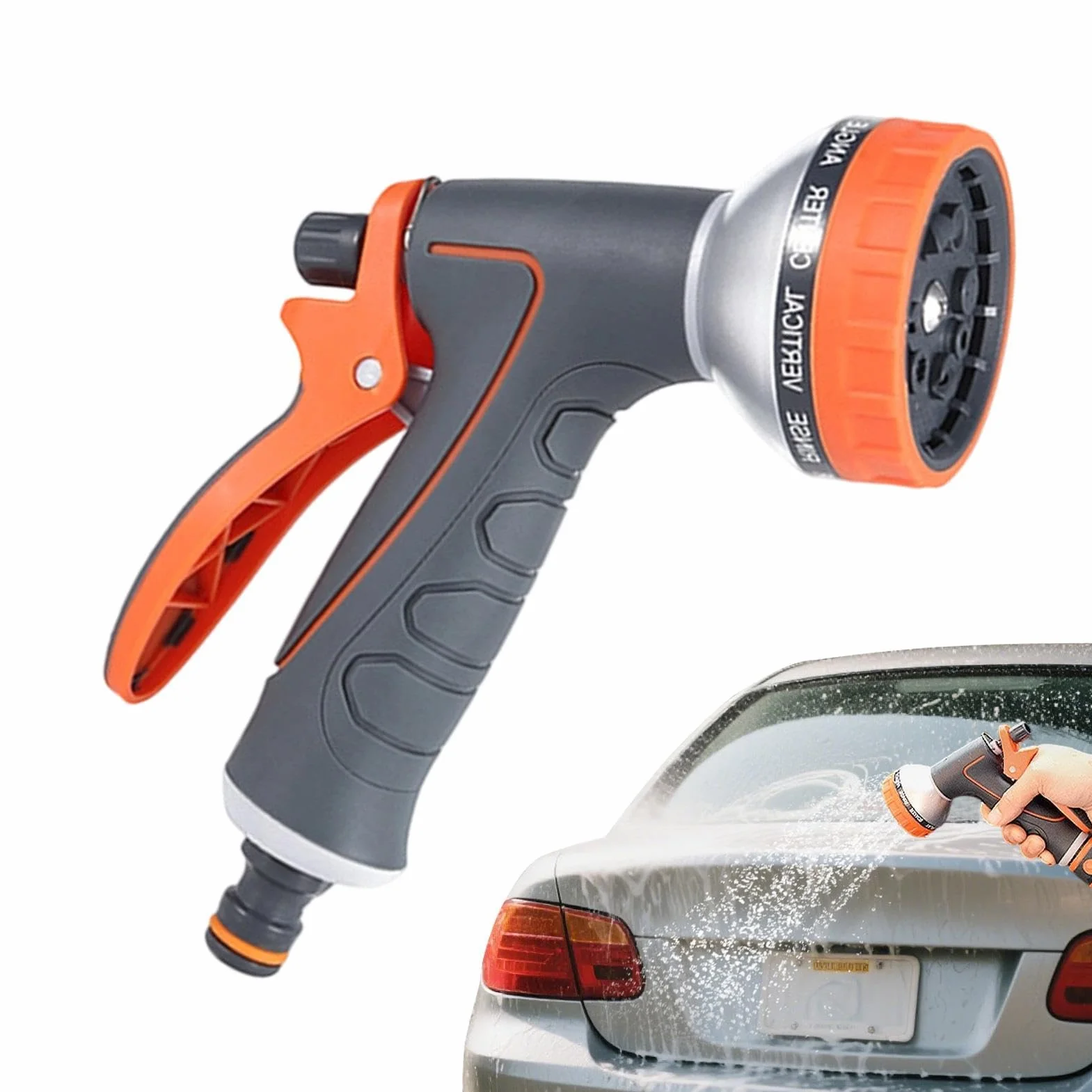 Car Wash Hose Nozzle | Lightweight And Easy Handling | 12x11x5.2cm | Garden Sprinkler Head | Multi-Function Mist Attachment | Outdoor Lawn Irrigation Gear | For Backyard Patio Garage Pathway