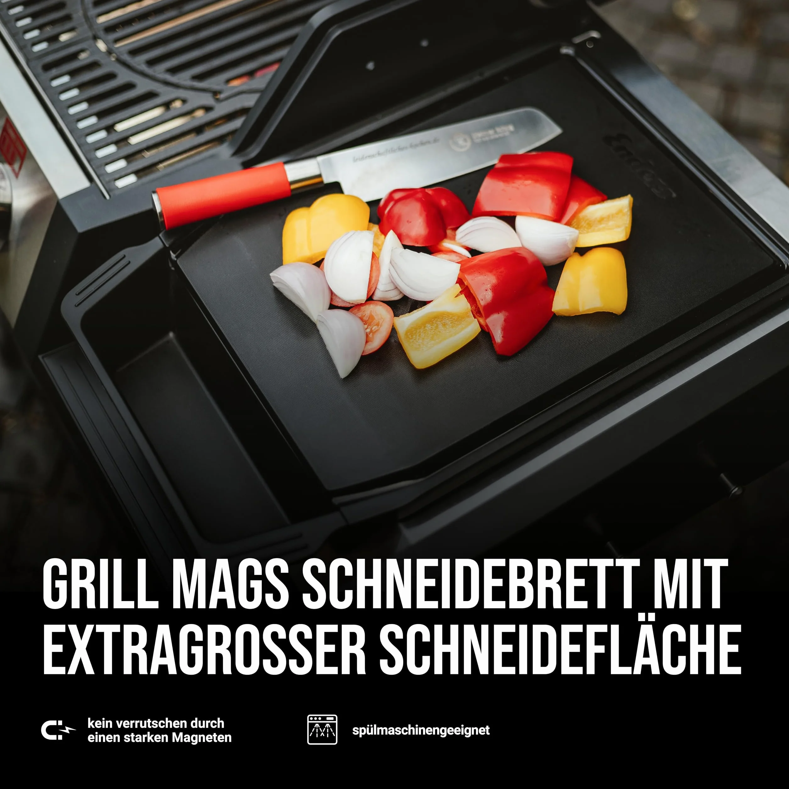 Enders Grill MAGS Deska do krojenia, czarna