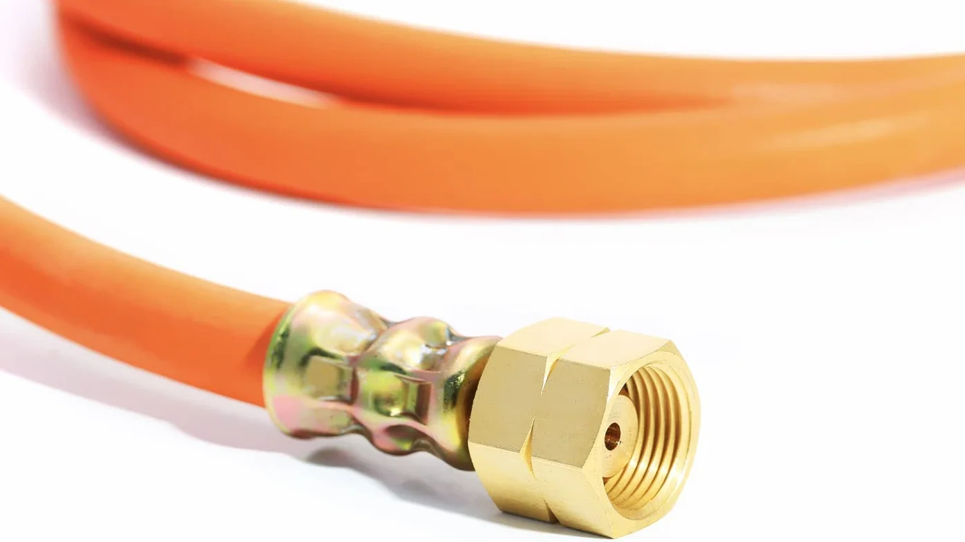 Wąż gazowy 250 cm lub 150 cm wąż kempingowy 2 x gwint lewy 1/4" | od -30°C do +70°C | nadaje się do propanu LPG butanu, PCW (250 cm)