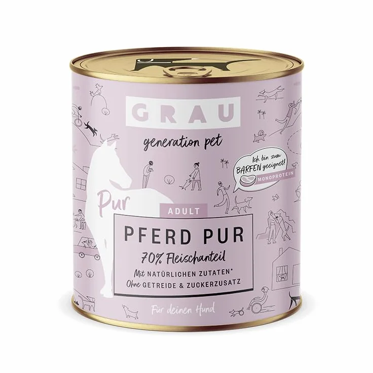 Mokra karma dla psów Grey monoproteina 6 x 800 g dla dorosłych psów