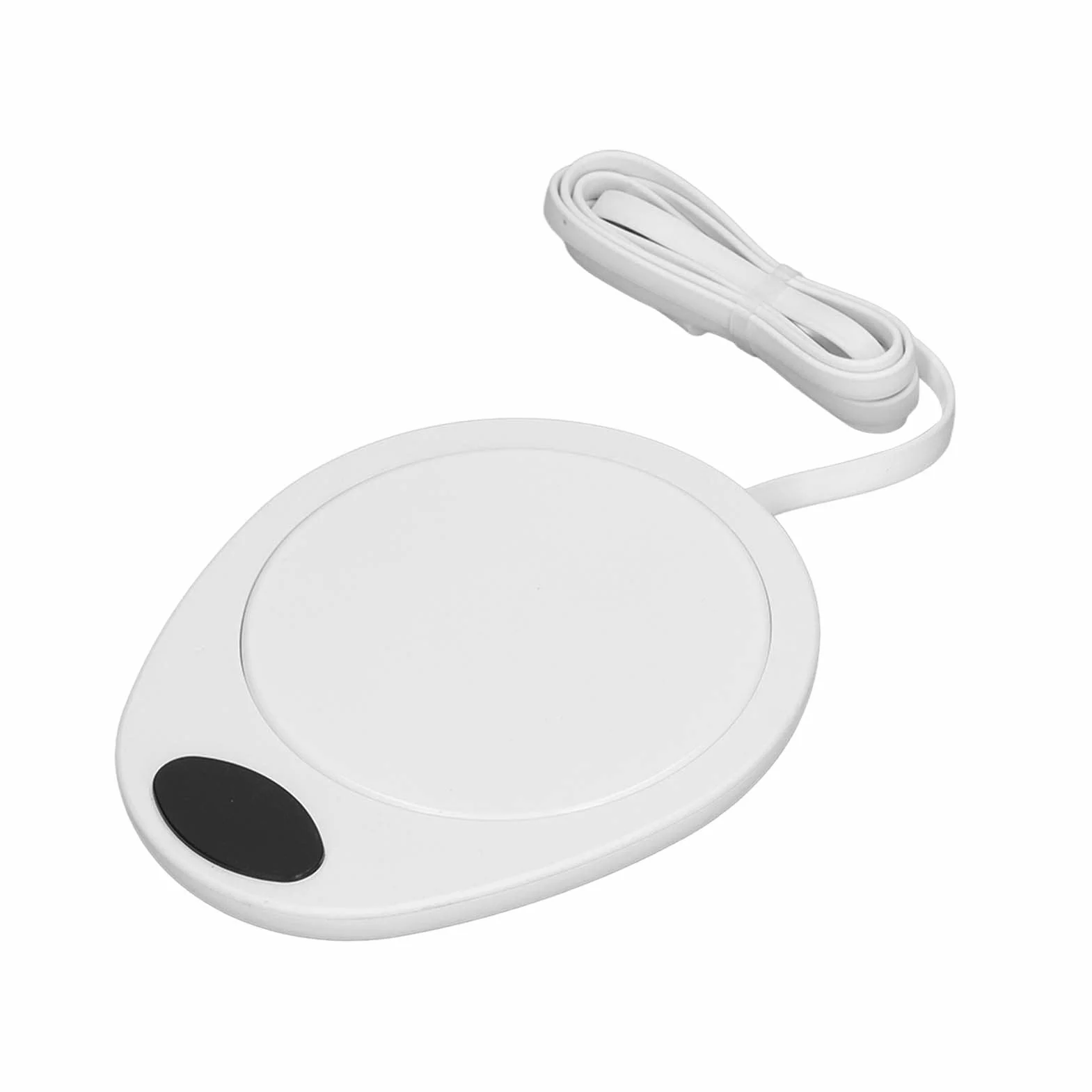 Elektryczna Płyta Grzewcza do Kubków, Stała Temperatura Mały Podgrzewacz do Kubków USB Wodoodporny do Kubków Ceramicznych (Biały)