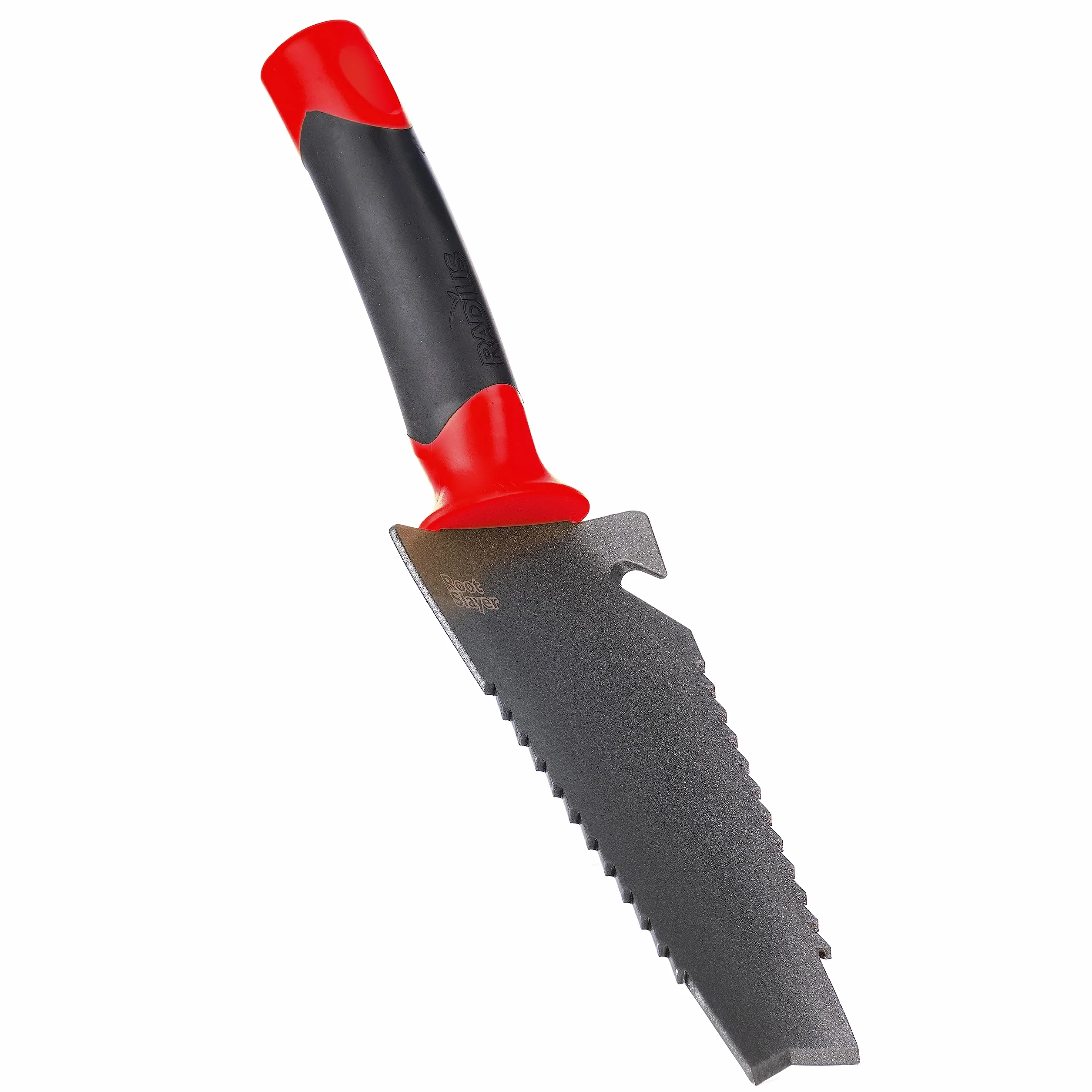 Radius Garden Root Slayer Carbon stalowa łopatka ręczna, czerwona, rowel