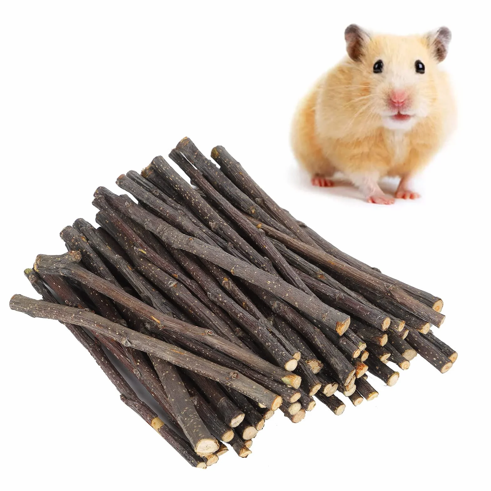 Acouto Applesticks Małe Zwierzęta Zabawki z Drewna Trzonowego, Pet żucie Applewood Do żucia Zęby Szlifowanie Ochrony Molowej dla Gryzoni