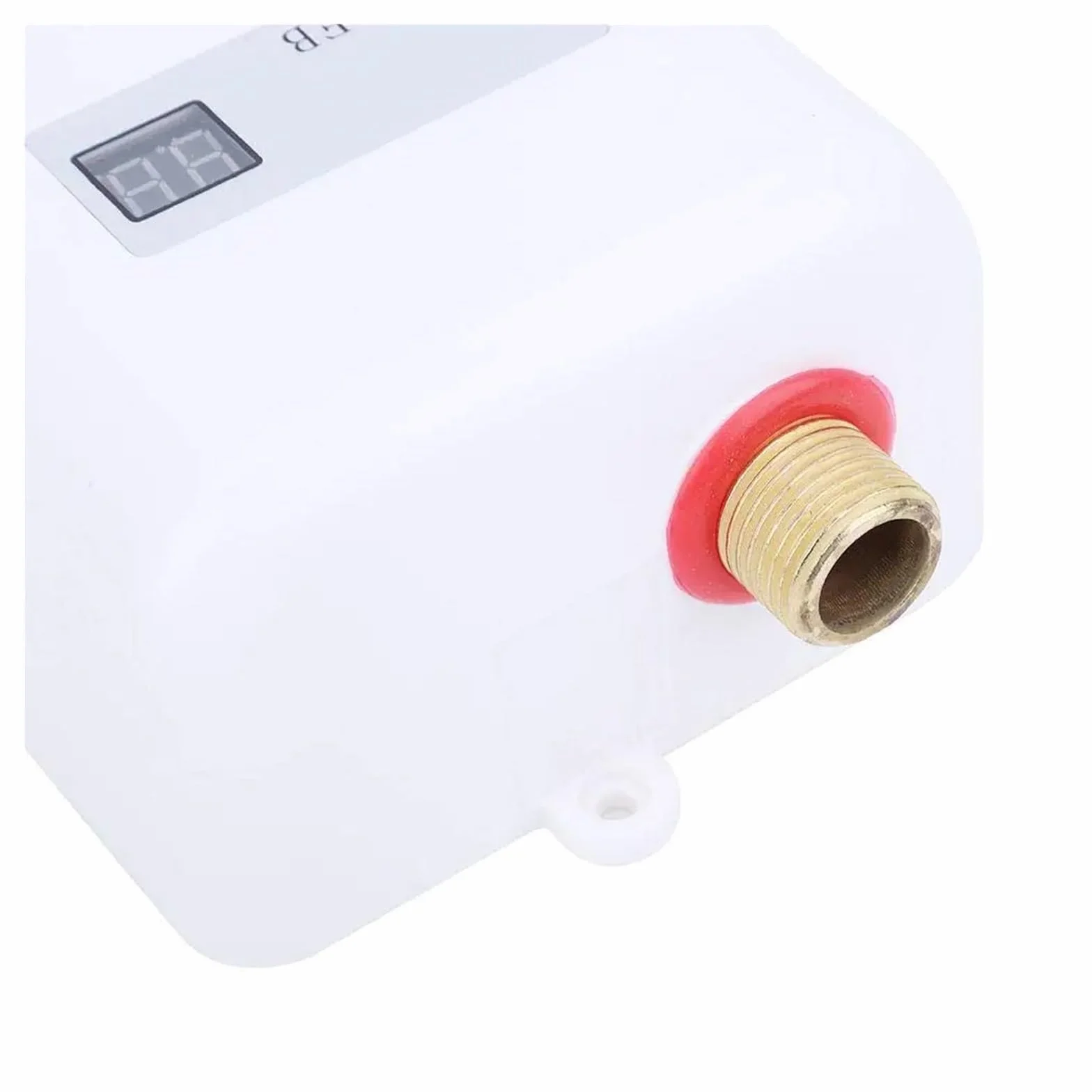3800W Bezzbiornikowy Elektryczny Podgrzewacz Wody Łazienka Kuchnia Natychmiastowy Podgrzewacz Wody Wyświetlacz Temperatury Ogrzewanie Prysznic Uniwersalny Kompaktowy i trwały(Golden)