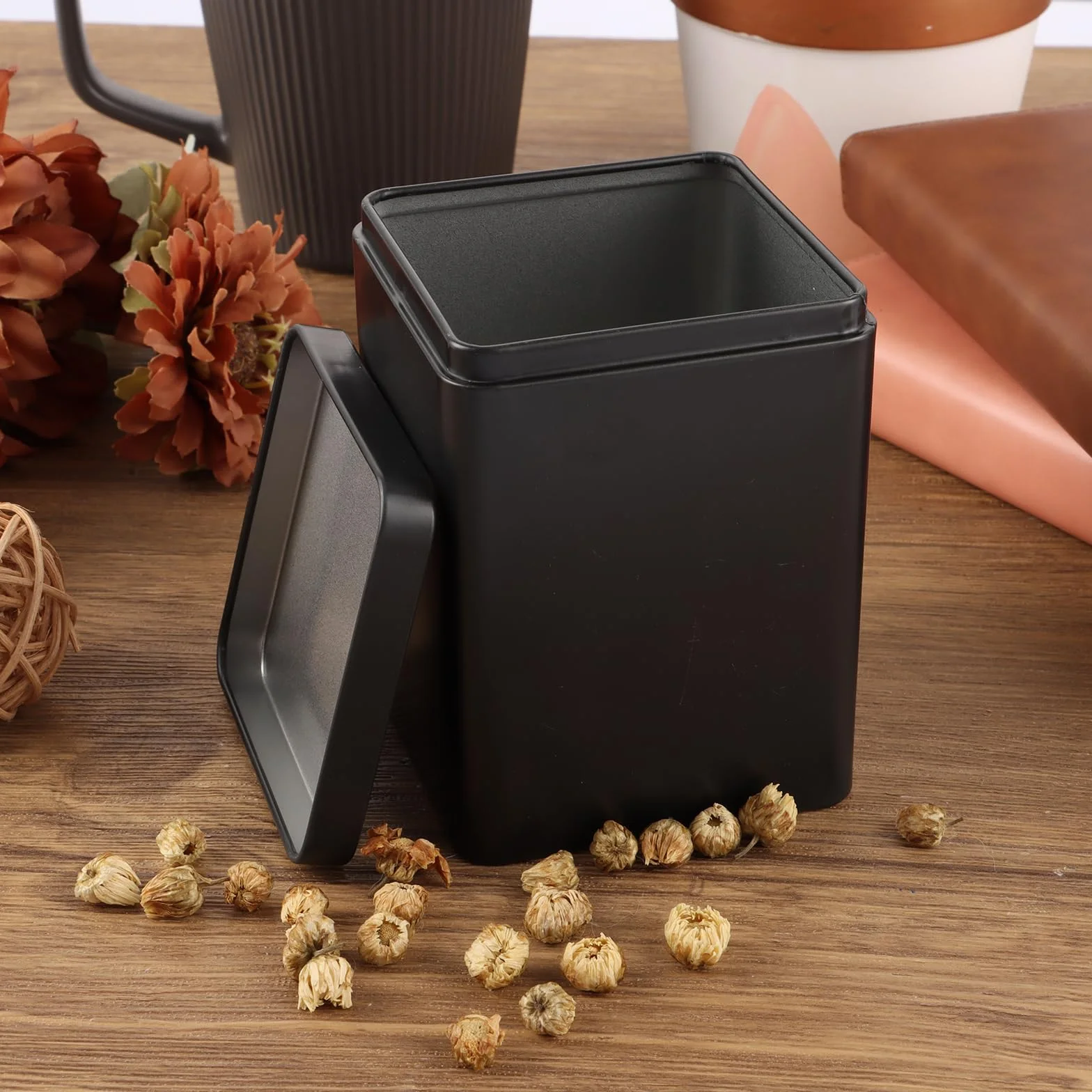 10 sztuk klasycznych puszek na herbatę sypką, z metalu, odporne na zapachy, 90 g Earl Grey – do przechowywania herbaty sypkiej i mąki