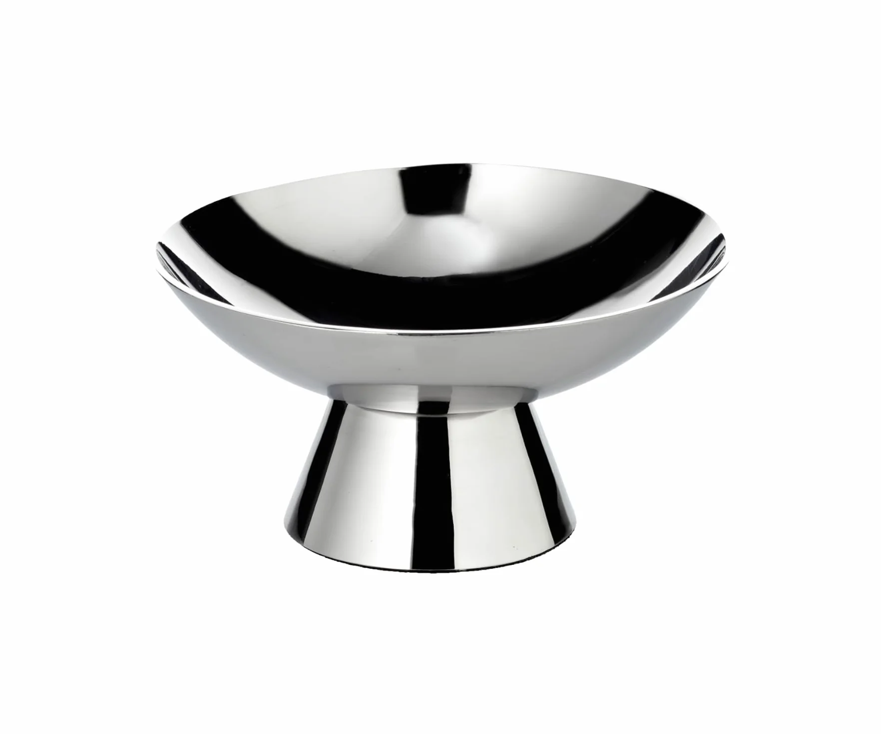 EDZARD Miska Malibu (Ø 13,5 cm wys. 7 cm) stal szlachetna polerowana na wysoki połysk – miska na podest, miska dekoracyjna, dekoracja rzeźbiarska